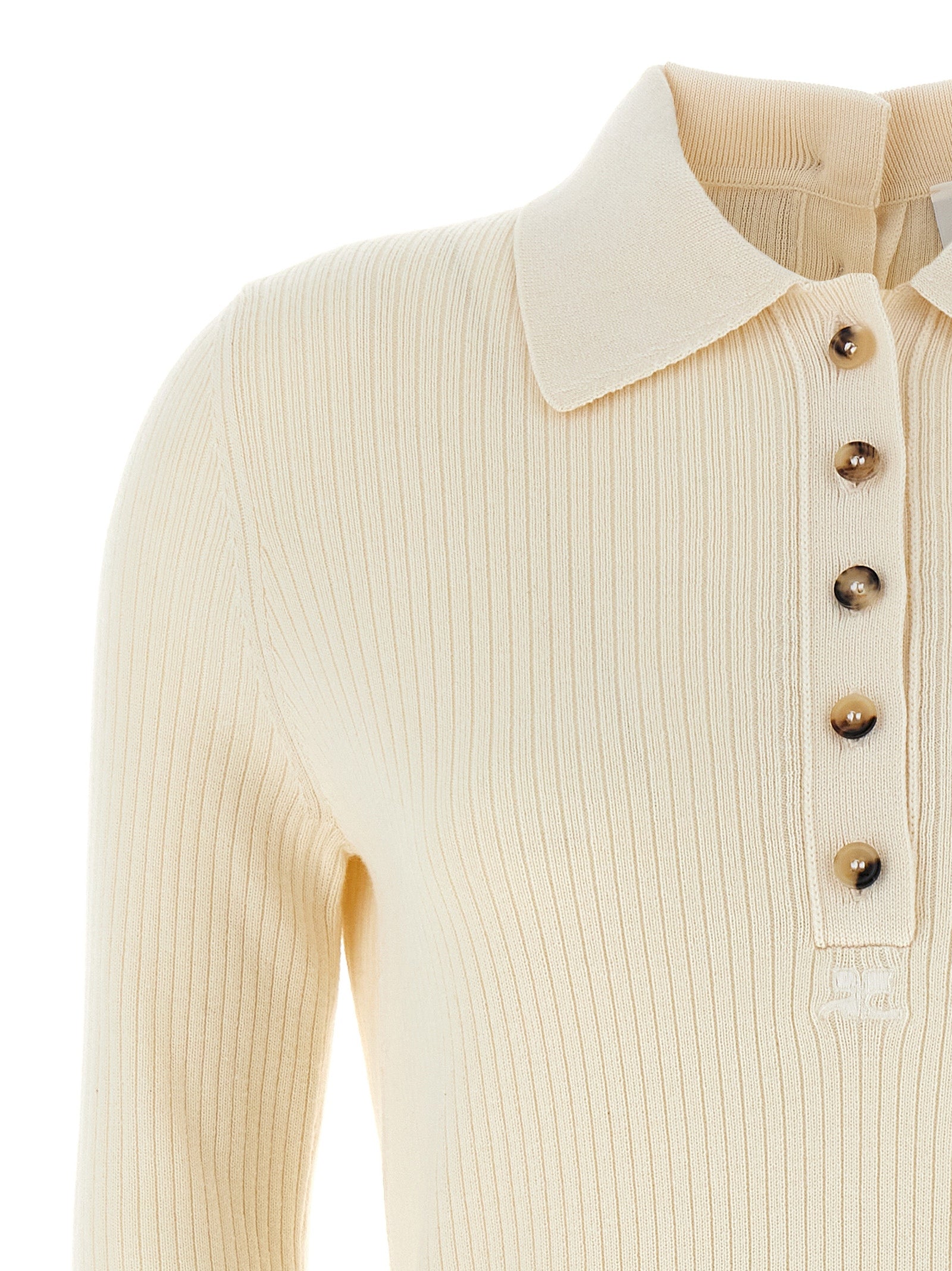 Courrèges White Cotton Women's Cardigan