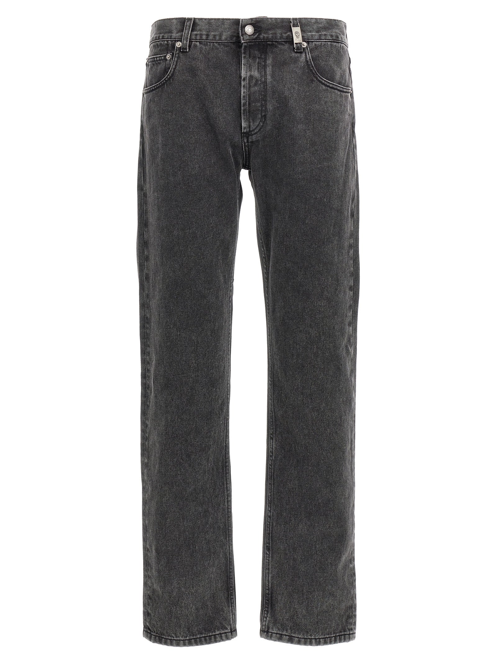Alexander McQueen Black Cotton Straight-Leg Men's Jeans