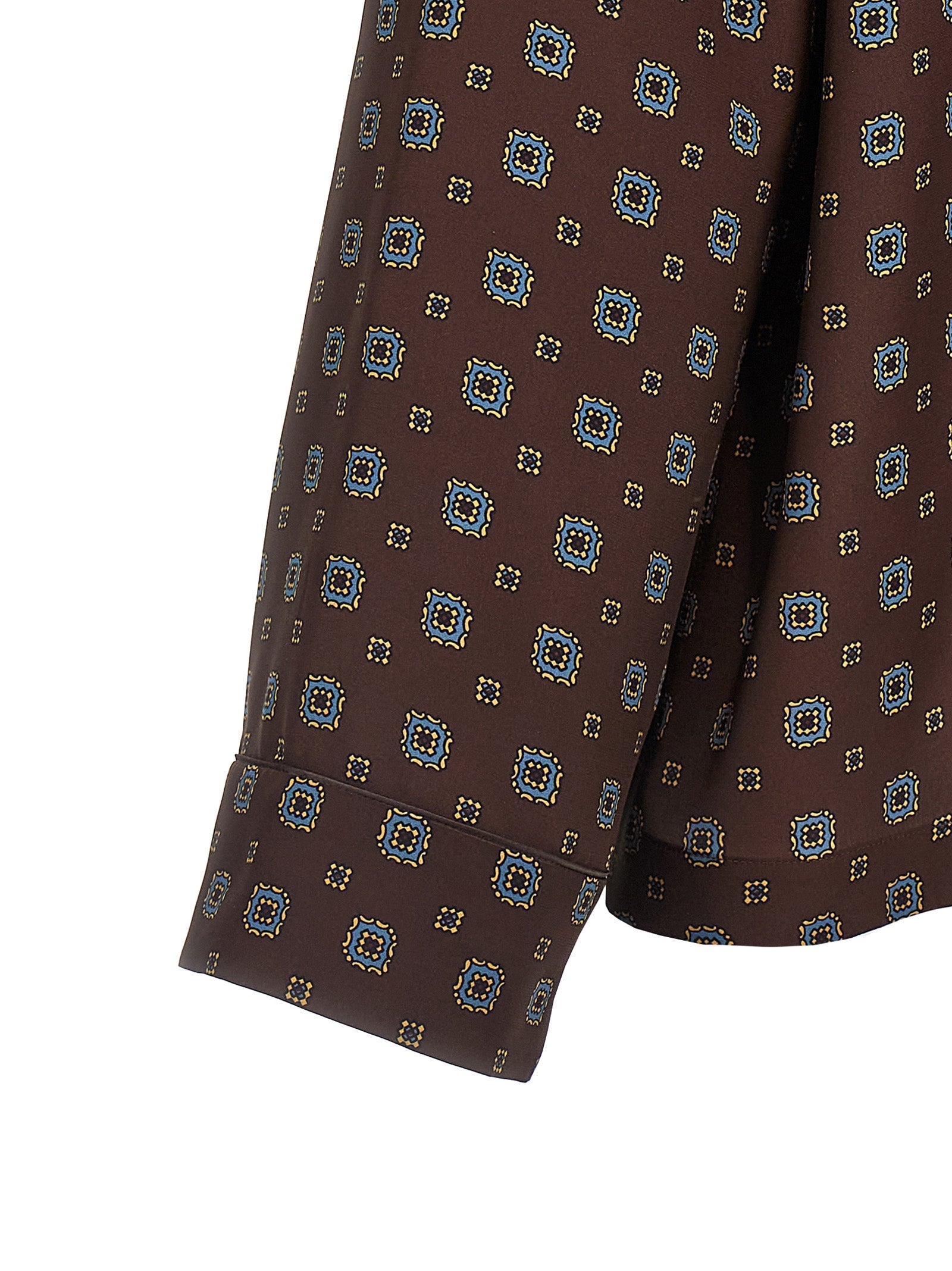 Moschino Brown Silk Women's Blouse