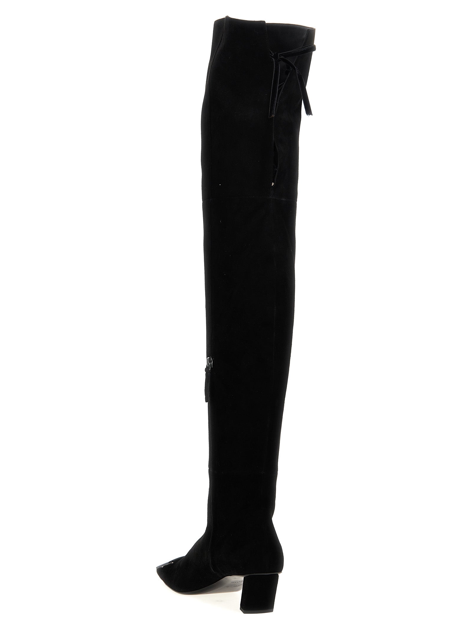 Roger Vivier Black Goatskin Over The Women's Knee
