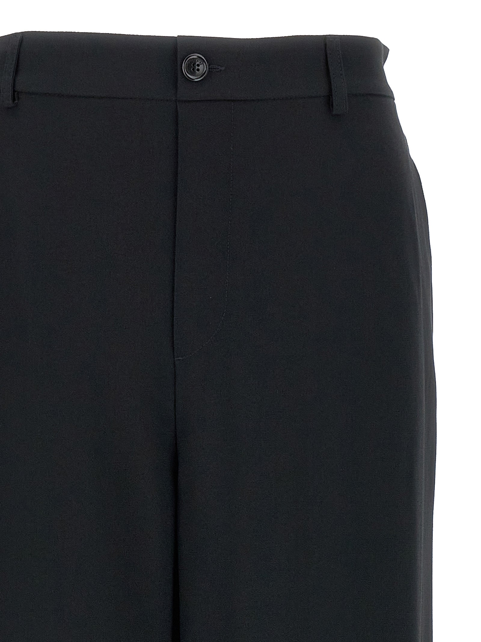 Moschino Black Acetate Casual Women's Pants
