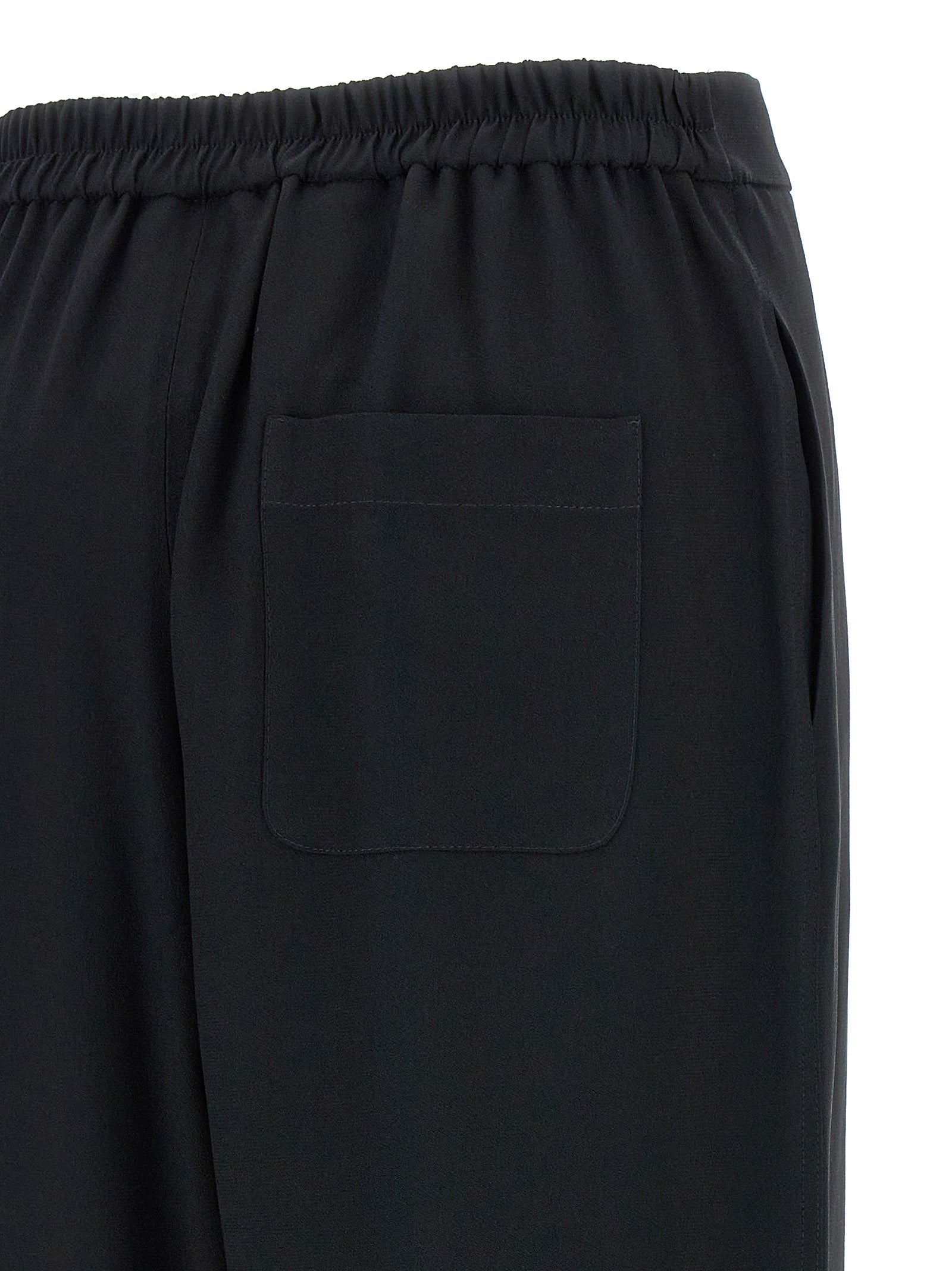 Moschino Black Acetate Casual Women's Pants