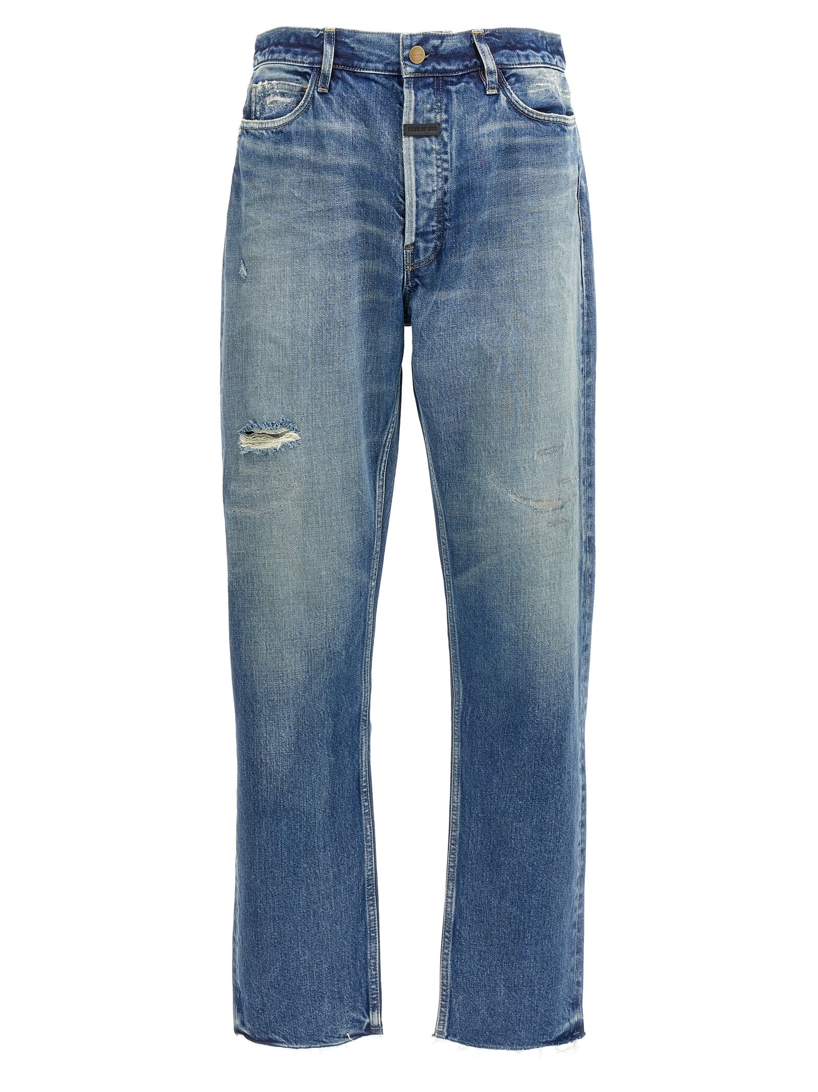 Fear Of God Blue Cotton Straight-Leg Men's Jeans