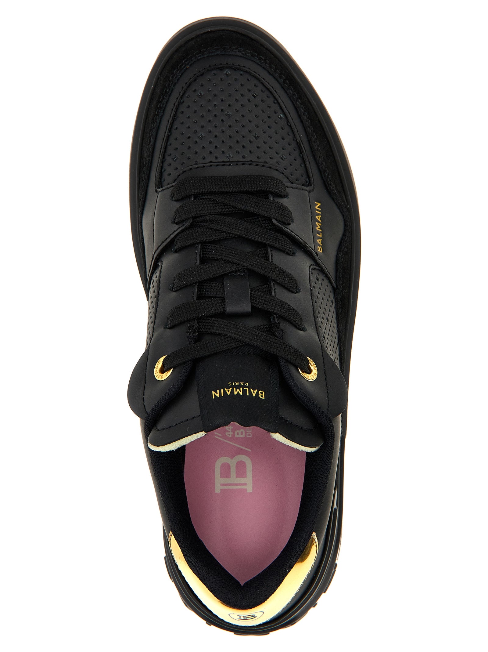 Balmain Black Calfskin Women's Sneakers