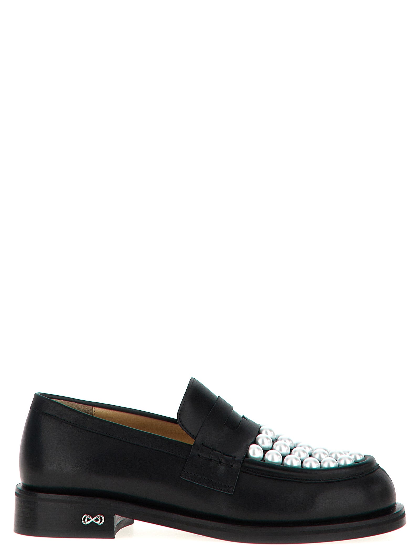 MACH & MACH Bicolor Calfskin Slip-On Women's Loafers