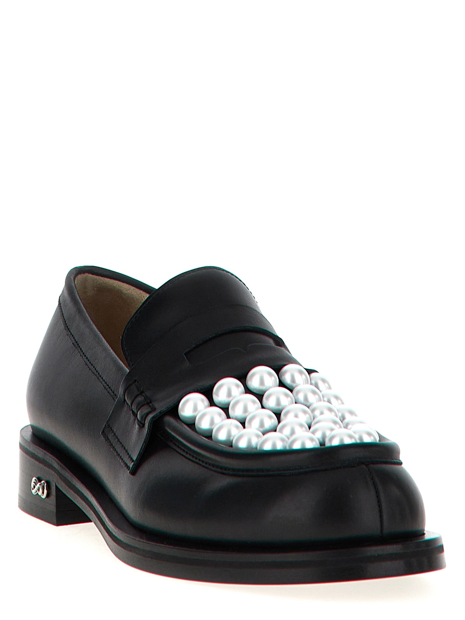 MACH & MACH Bicolor Calfskin Slip-On Women's Loafers