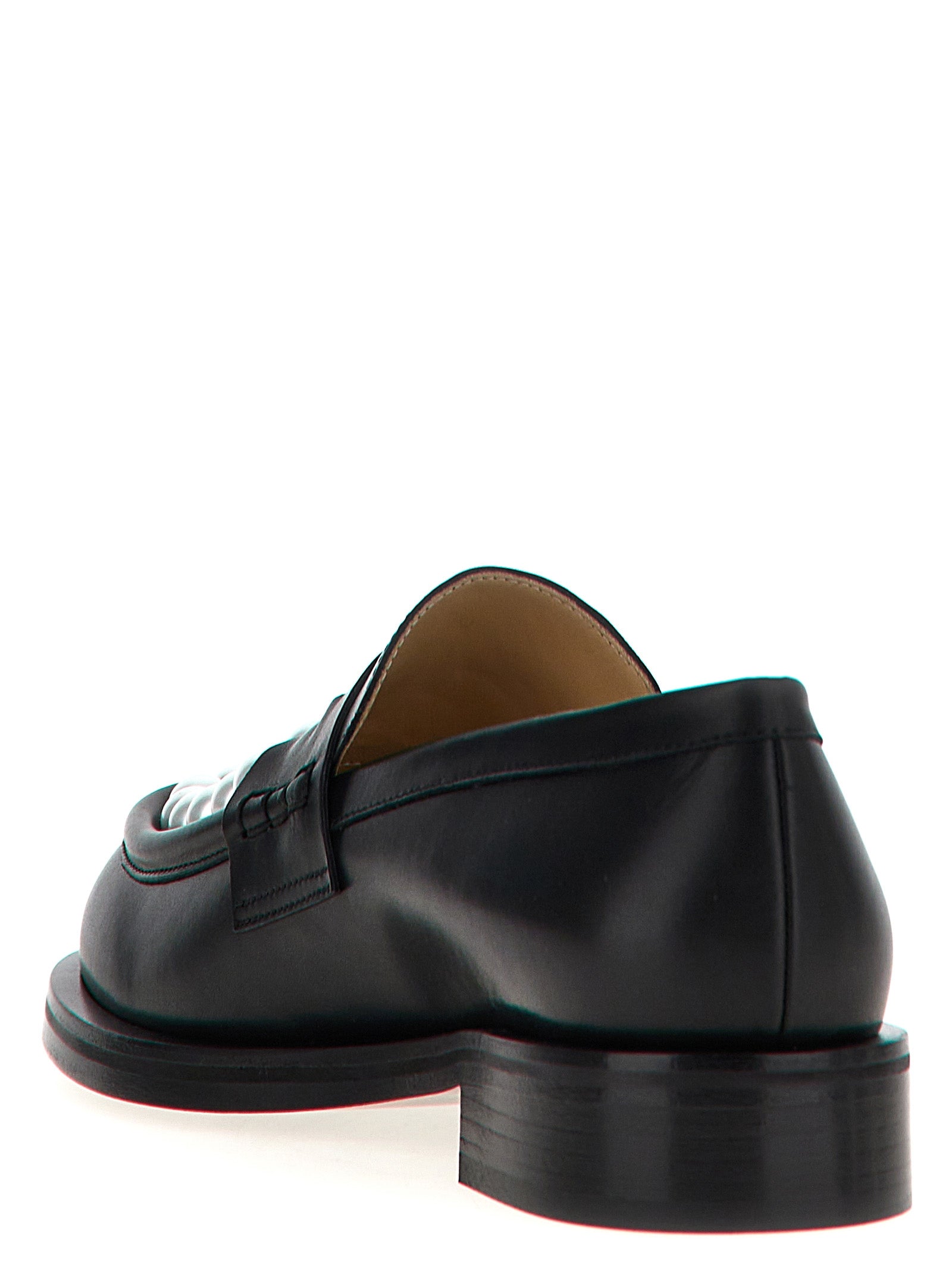 MACH & MACH Bicolor Calfskin Slip-On Women's Loafers
