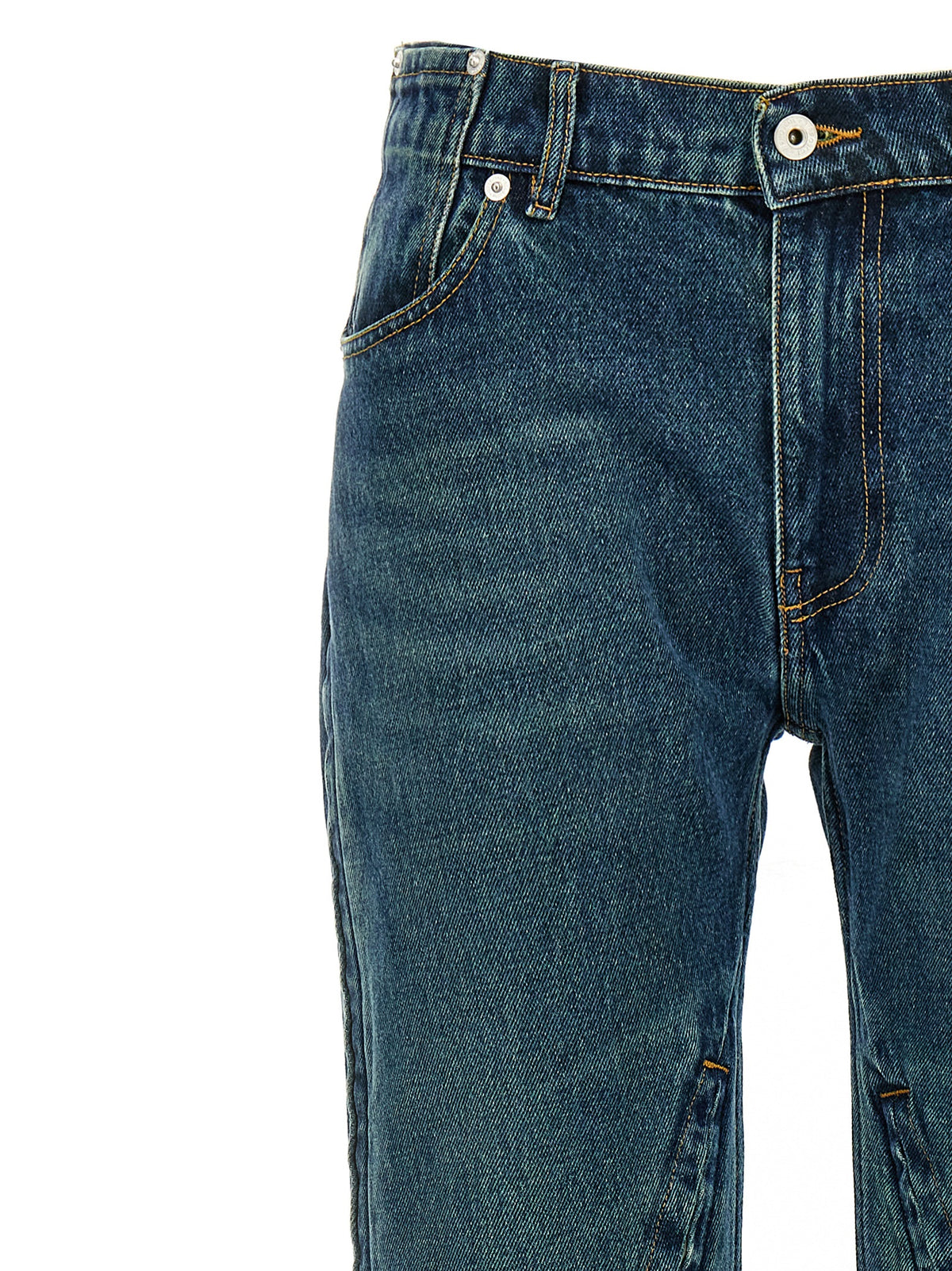 Y/PROJECT Blue Cotton Flared Women's Jeans