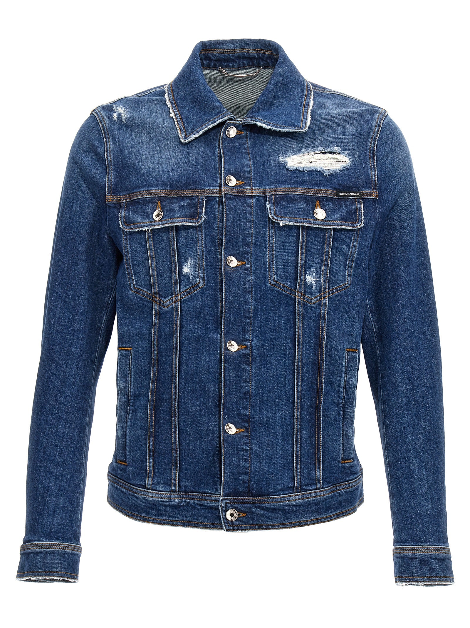 Dolce & Gabbana Blue Cotton Denim Men's Jacket