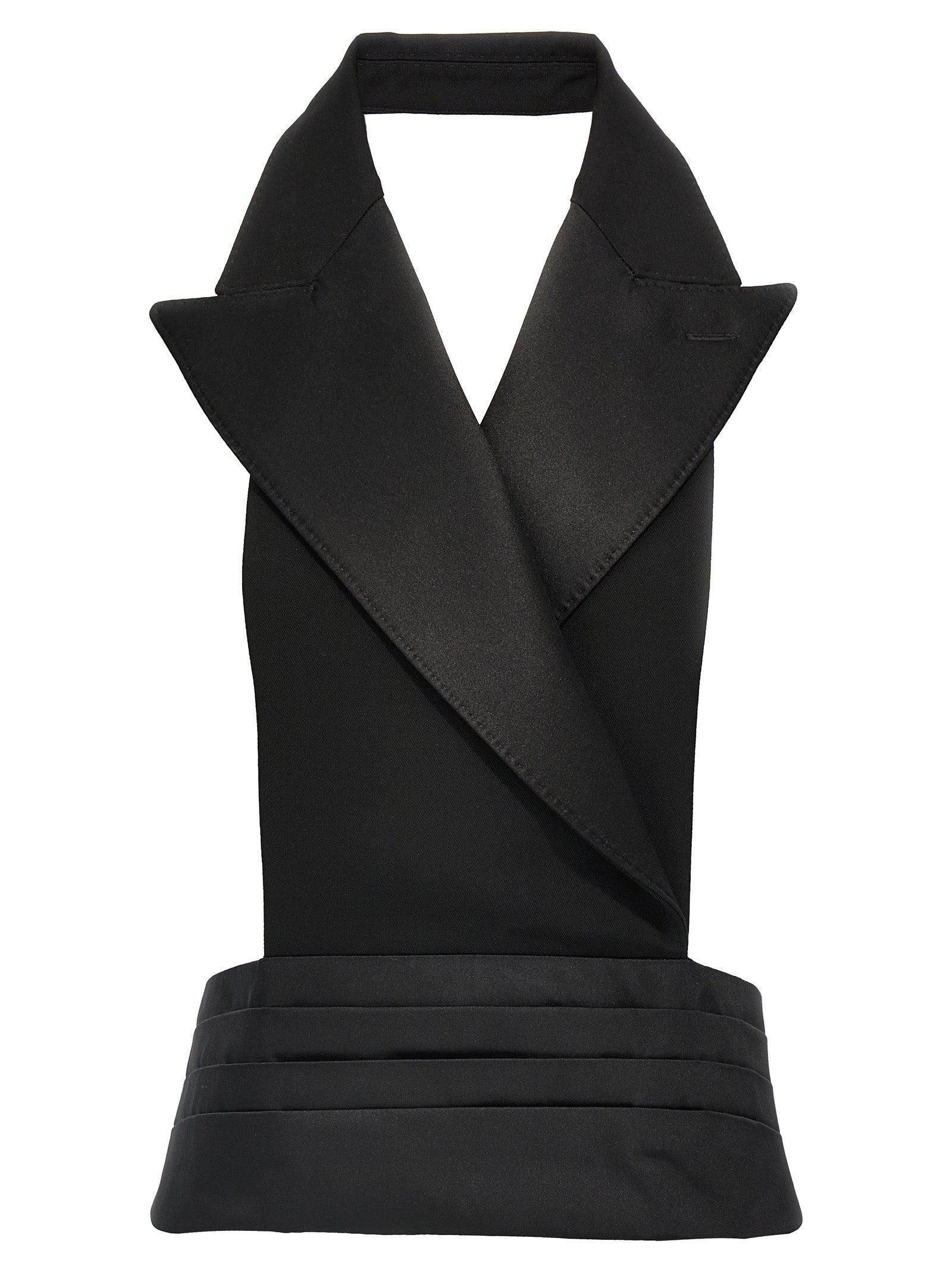 Dolce & Gabbana Black Silk Sleeveless Women's Jacket