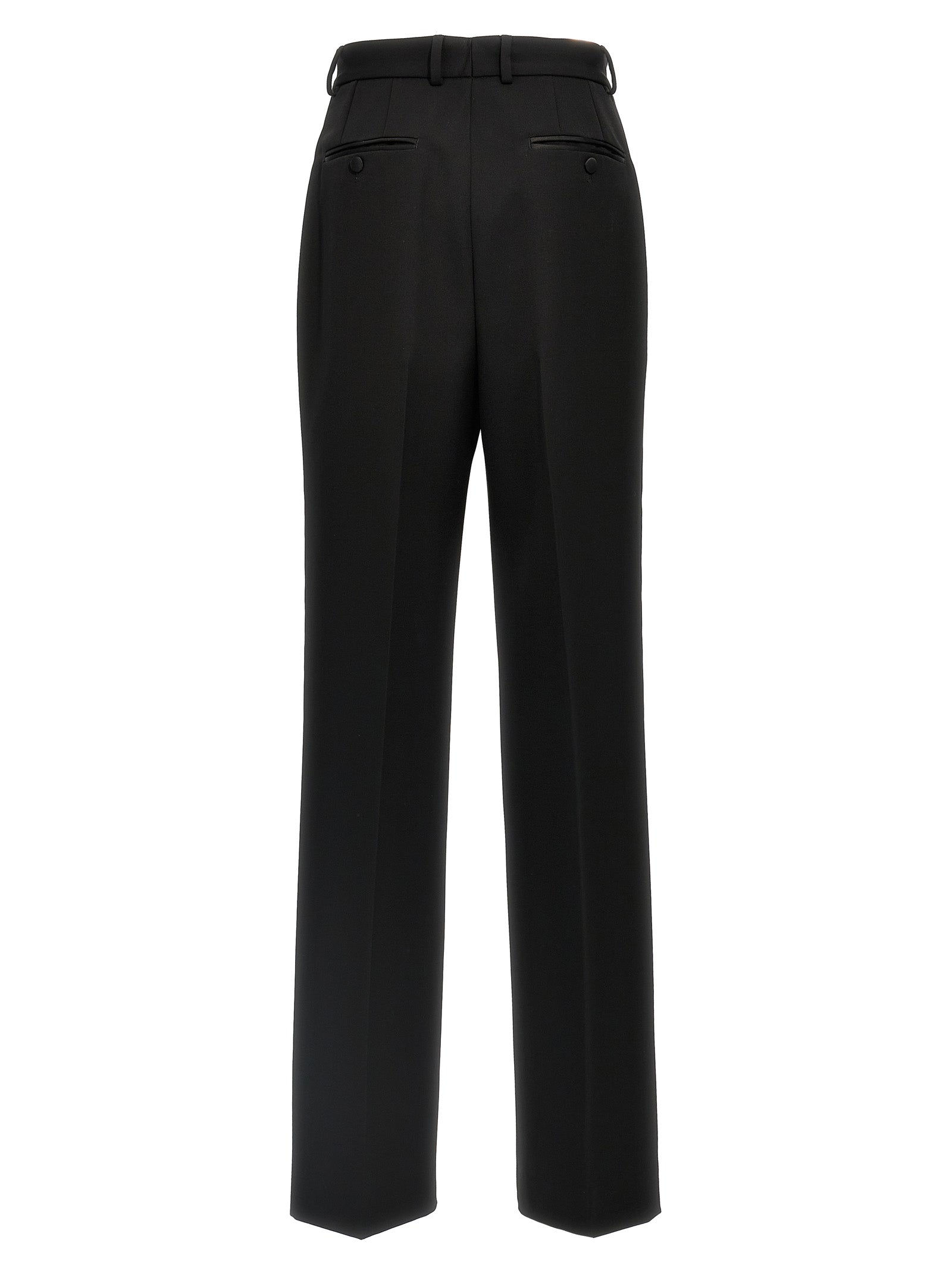 Dolce & Gabbana Black Virgin Wool Women's Tuxedo