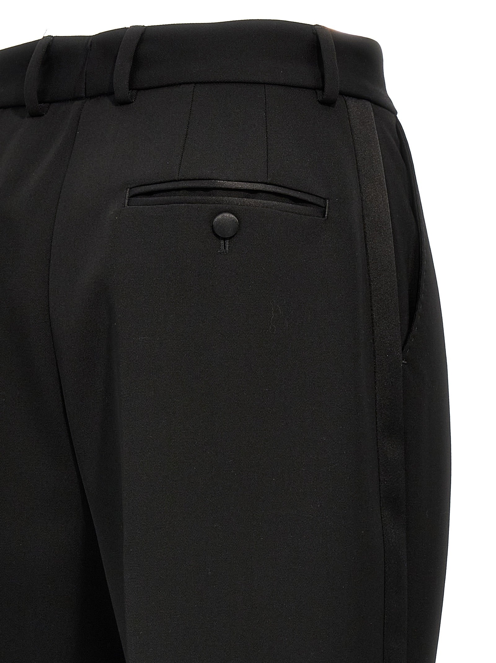 Dolce & Gabbana Black Virgin Wool Women's Tuxedo