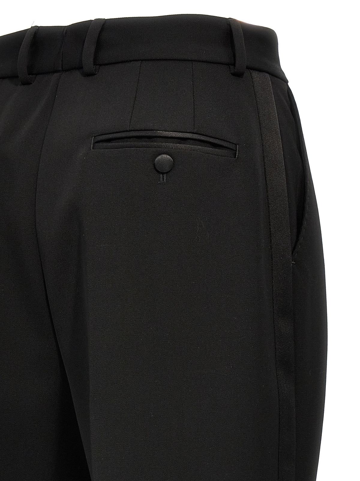 Dolce & Gabbana Black Virgin Wool Women's Tuxedo