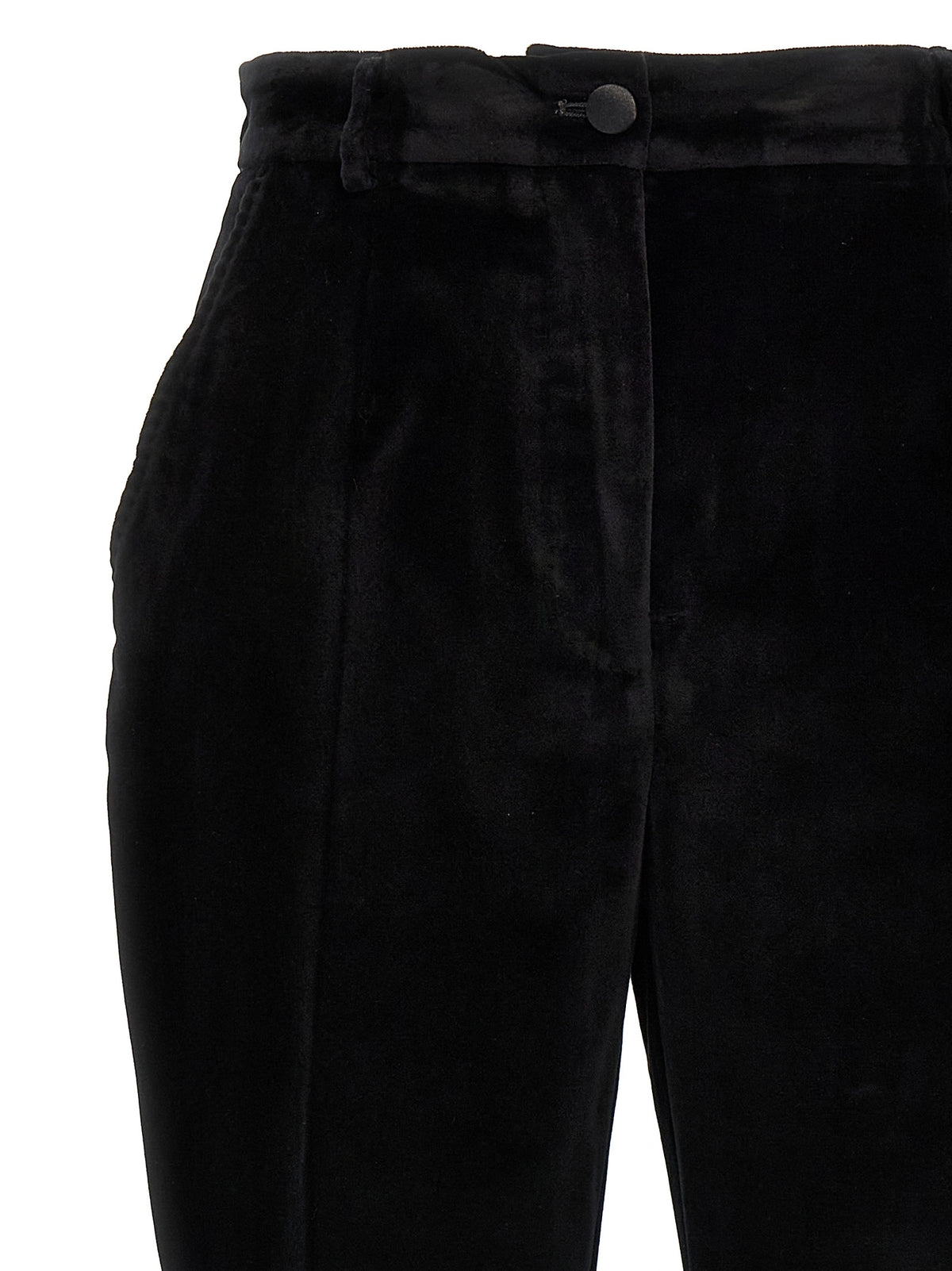 Dolce & Gabbana Black Cotton Dress Women's Pants