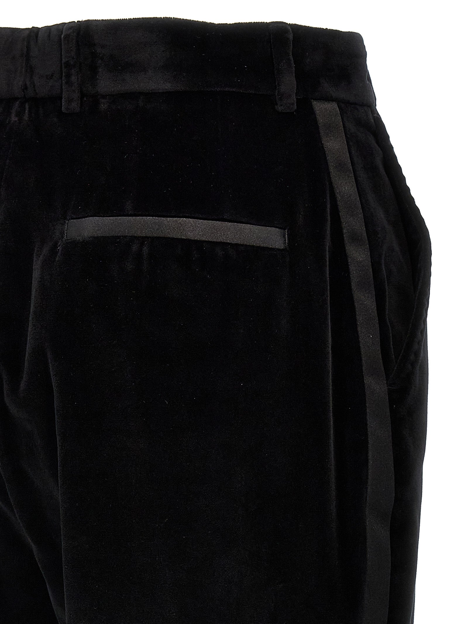 Dolce & Gabbana Black Cotton Dress Women's Pants