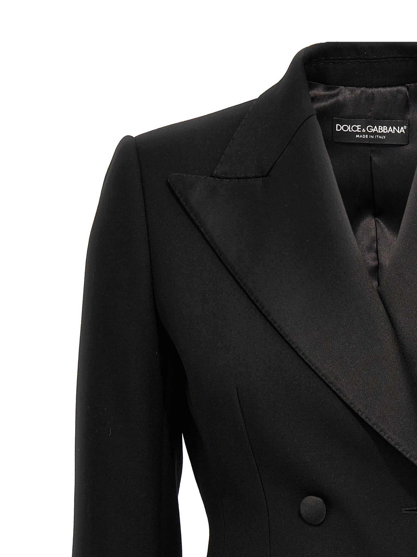 Dolce & Gabbana Black Virgin Wool Women's Blazer