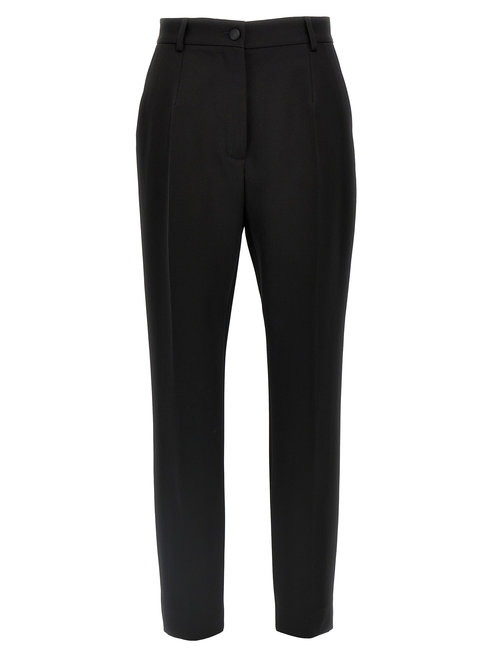 Dolce & Gabbana Black Virgin Wool Women's Tuxedo