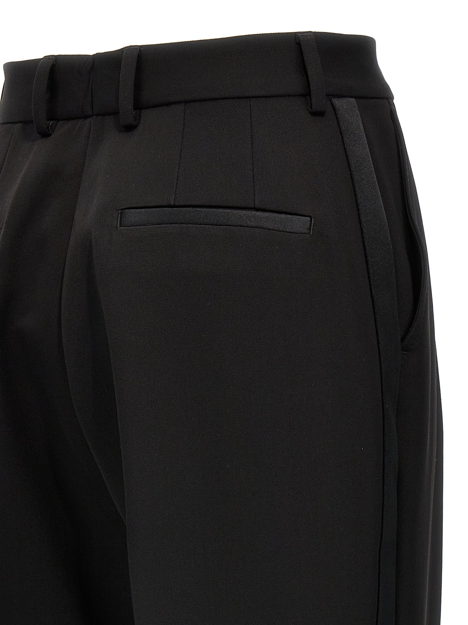Dolce & Gabbana Black Virgin Wool Women's Tuxedo