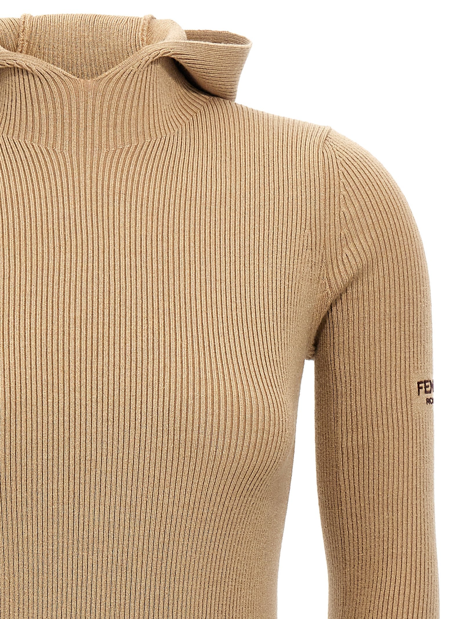 Fendi Beige Wool Short Women's Dress