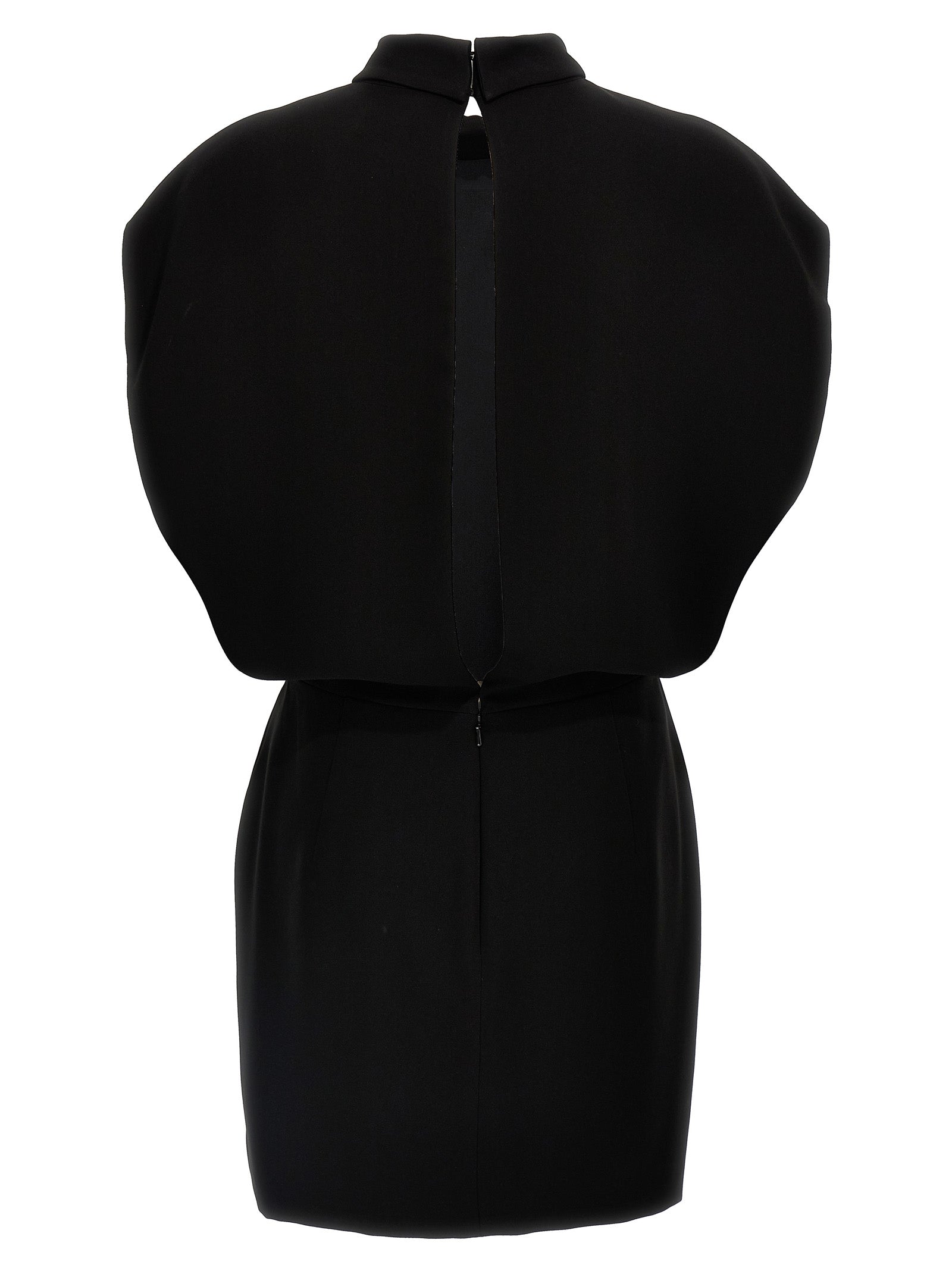 Max Mara Black Triacetate Short Women's Dress