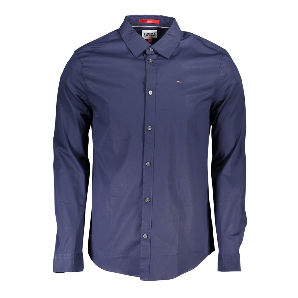 Tommy Hilfiger Blue Cotton Mens Men's Shirt