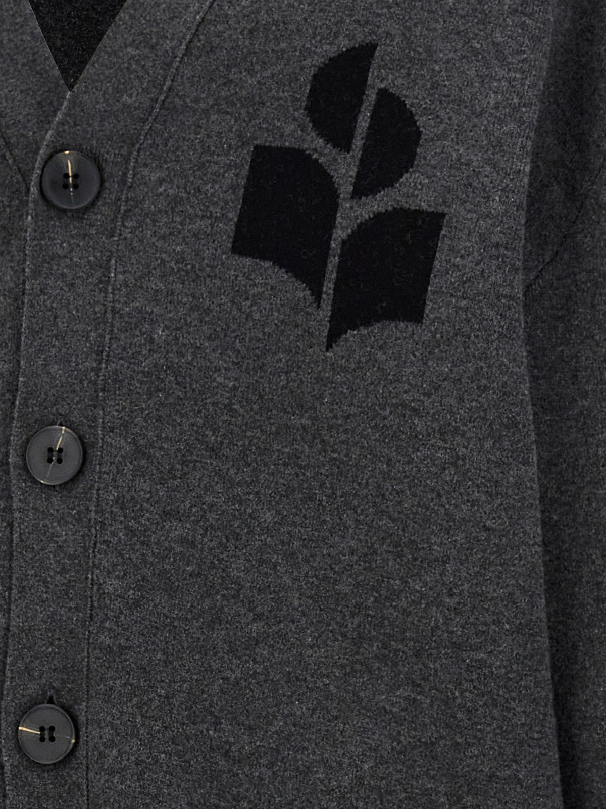 Isabel Marant Gray Cotton Men's Cardigan