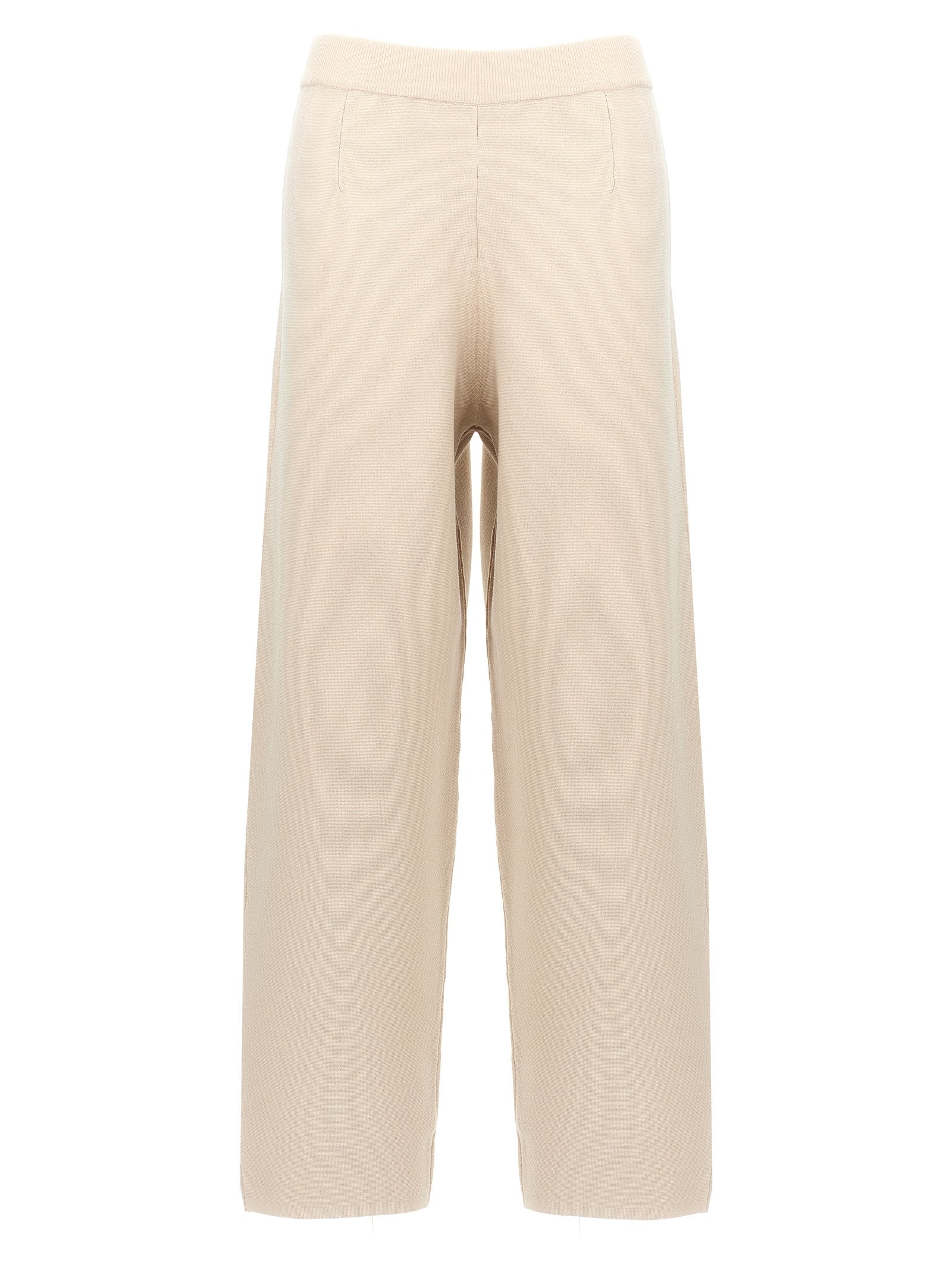 Max Mara Beige Viscose Casual Women's Pants