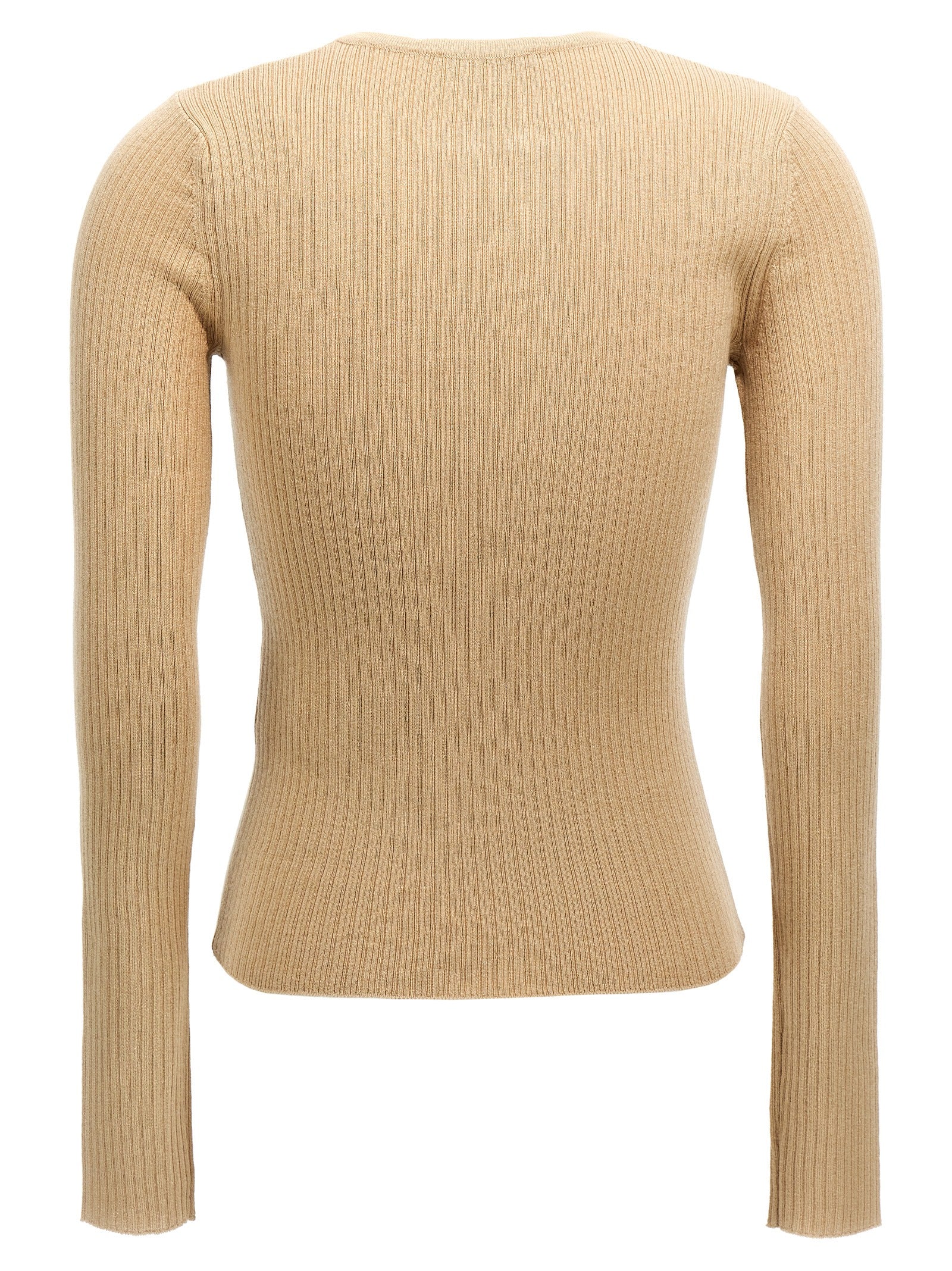 Max Mara Beige Silk Women's Cardigan