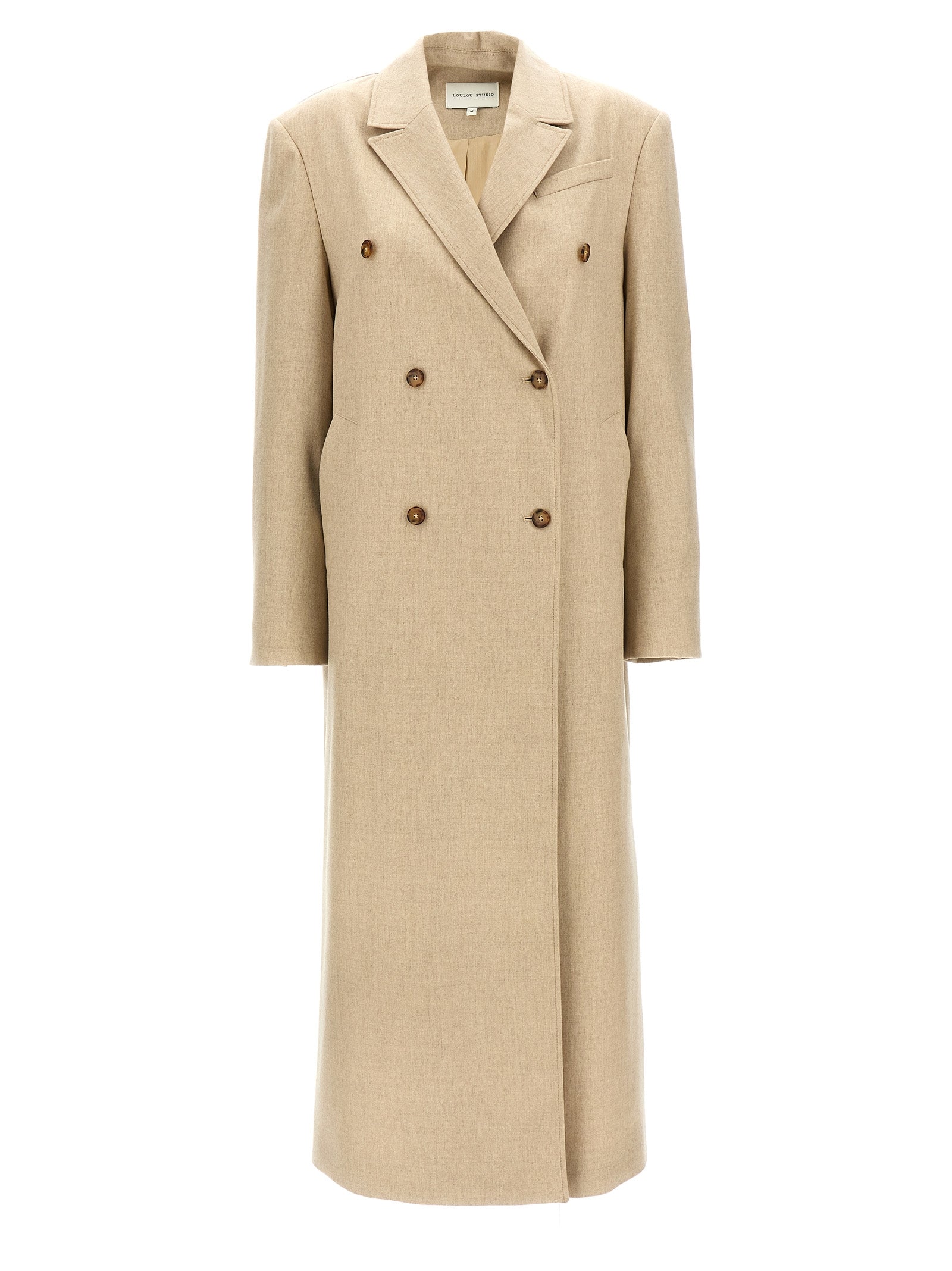 Loulou De Saison Beige Virgin Wool Women's Coat