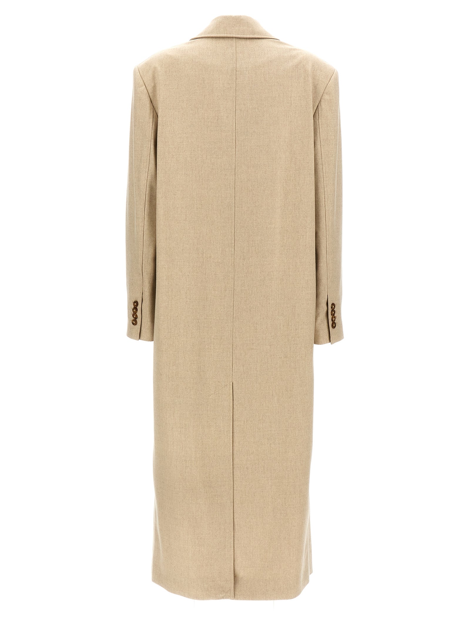 Loulou De Saison Beige Virgin Wool Women's Coat