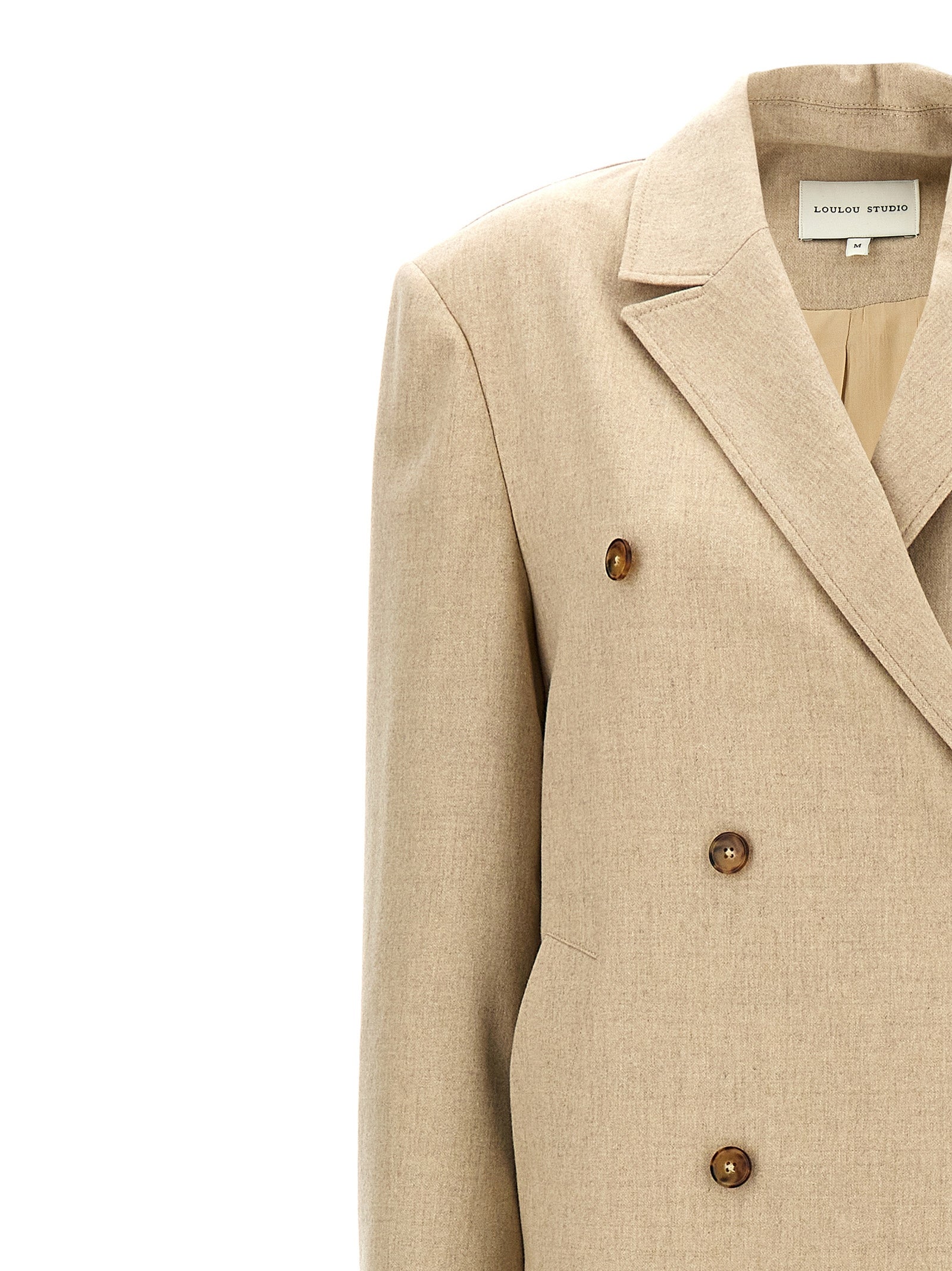 Loulou De Saison Beige Virgin Wool Women's Coat