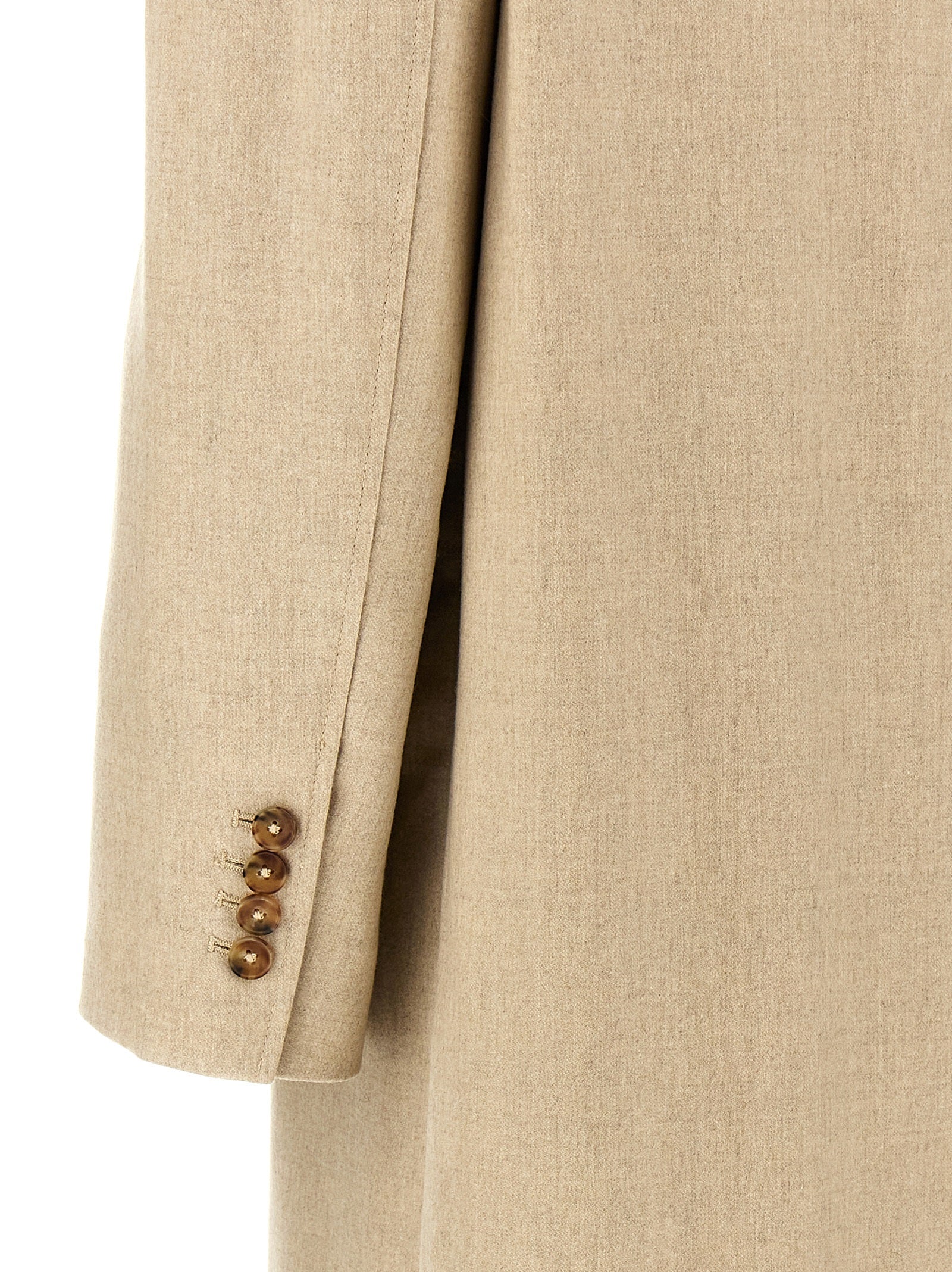 Loulou De Saison Beige Virgin Wool Women's Coat