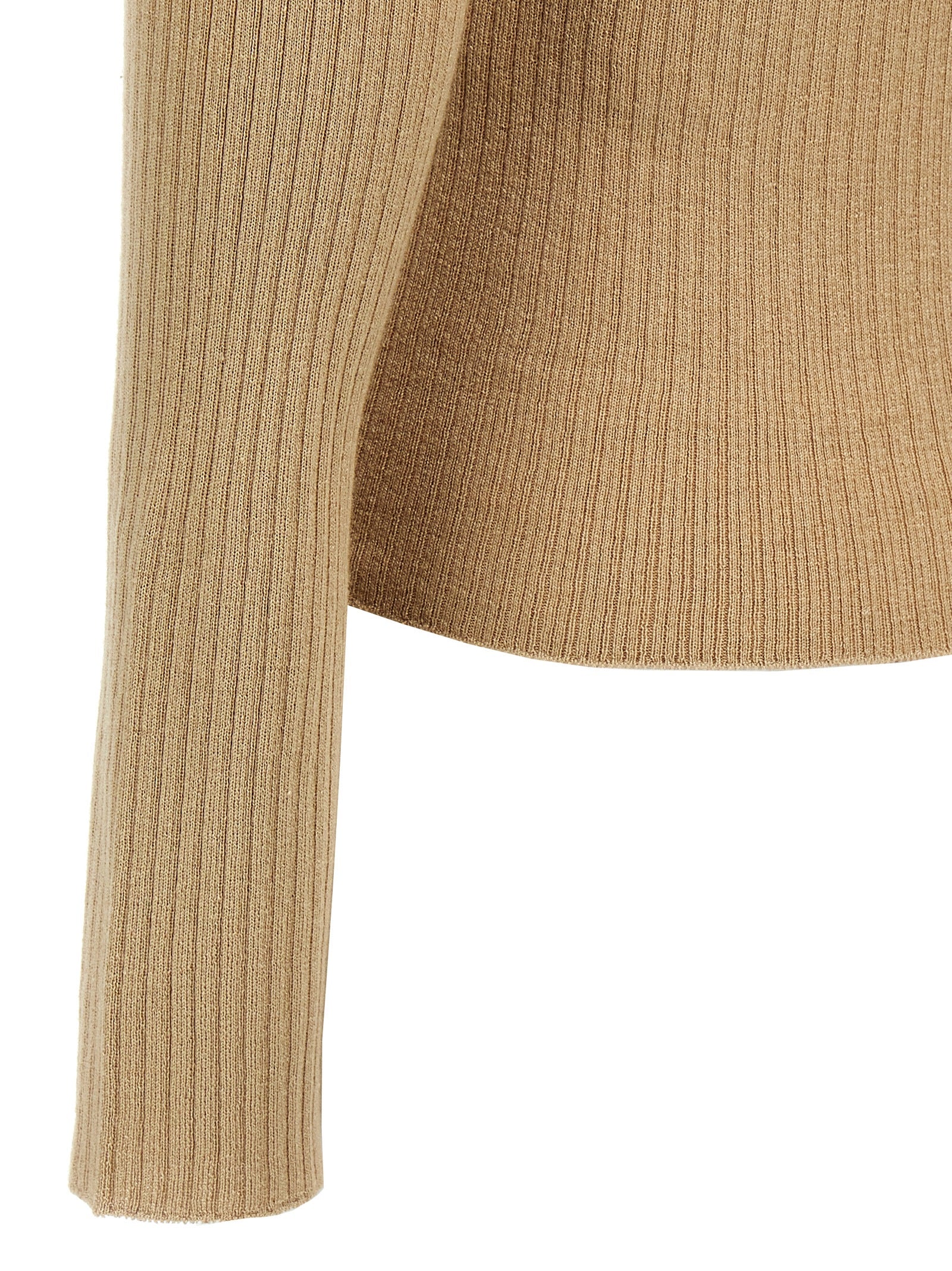 Max Mara Beige Silk Women's Cardigan