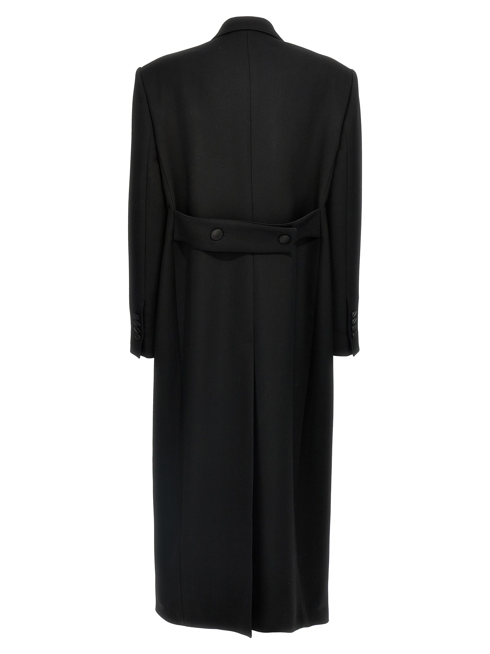 Dolce & Gabbana Black Virgin Wool Women's Coat
