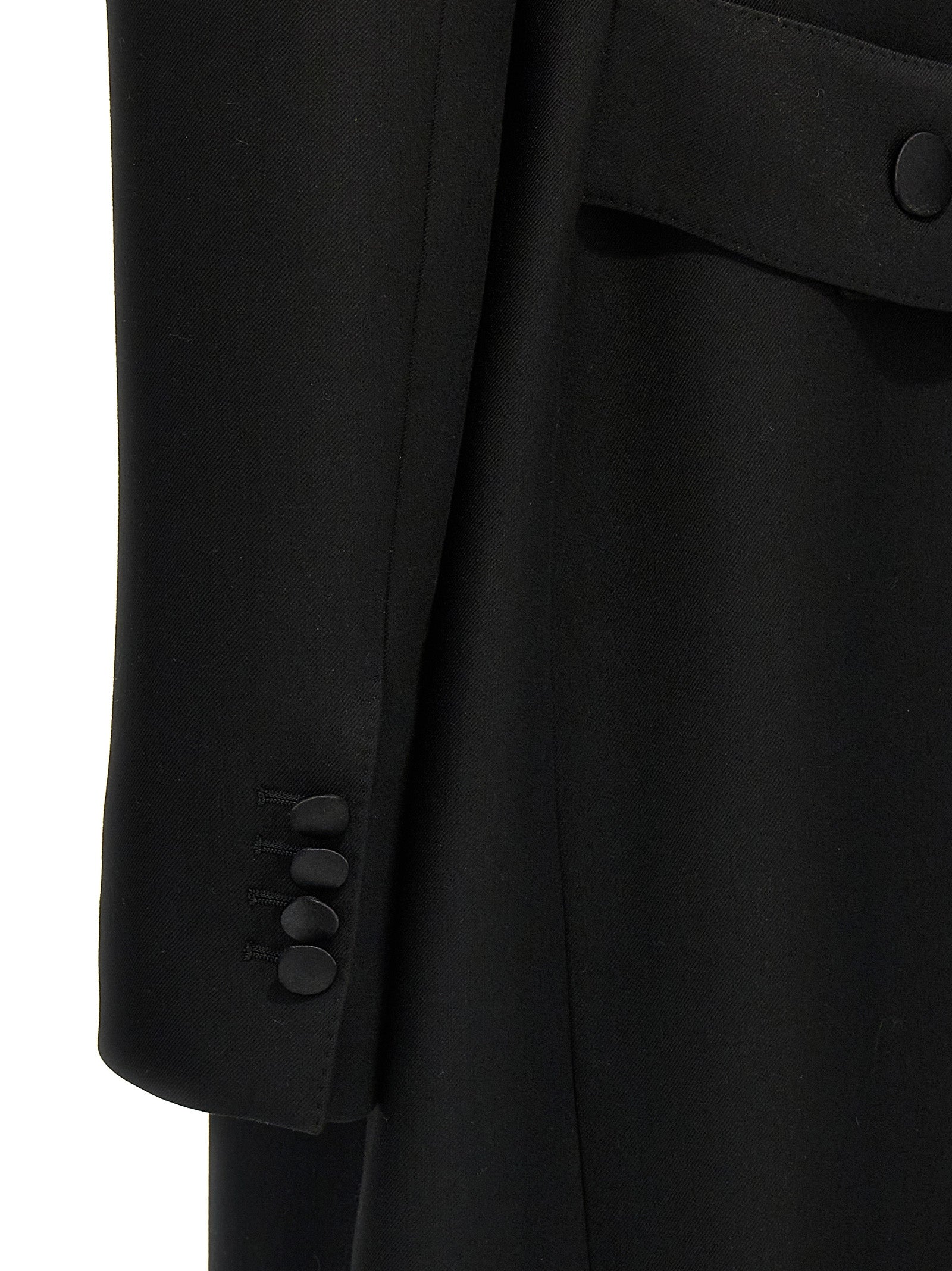 Dolce & Gabbana Black Virgin Wool Women's Coat