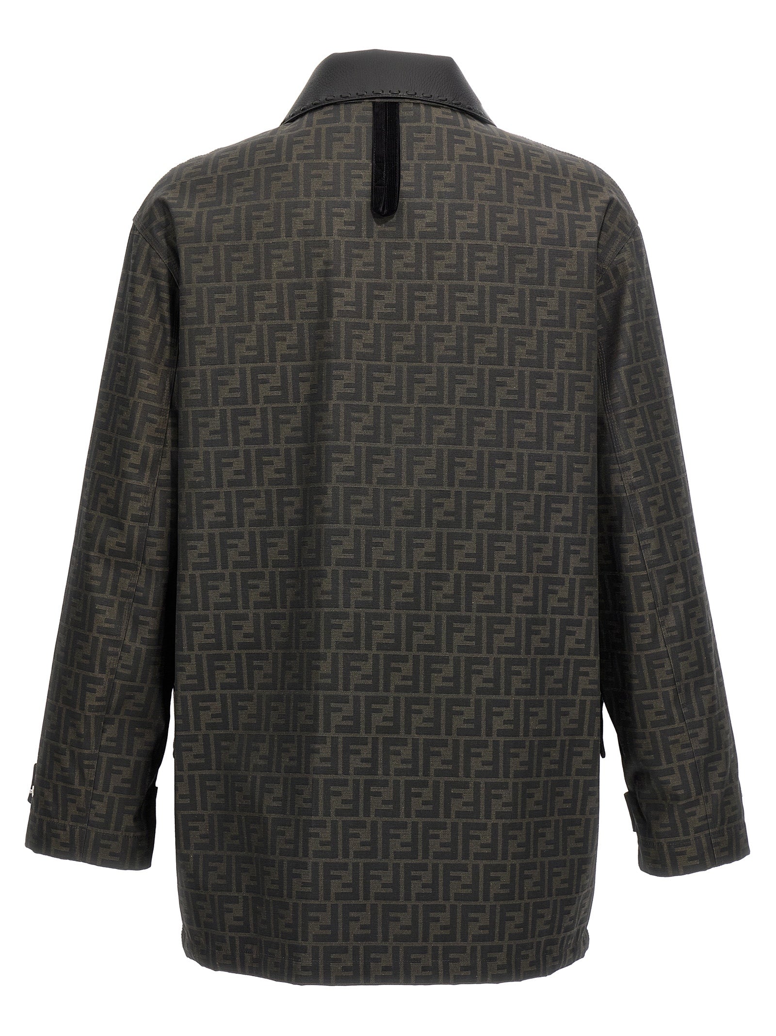 Fendi Brown Polyester Full-Length Men's Jacket