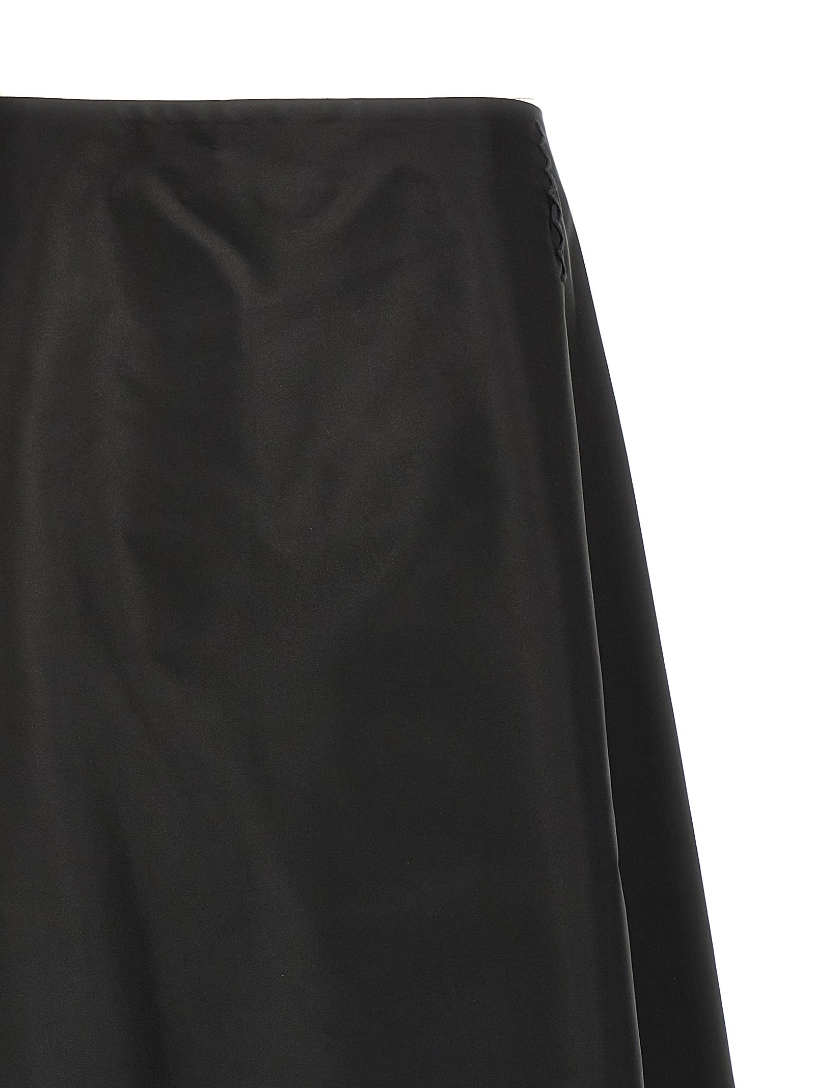 Marni Black Polyamide Midi Women's Skirt