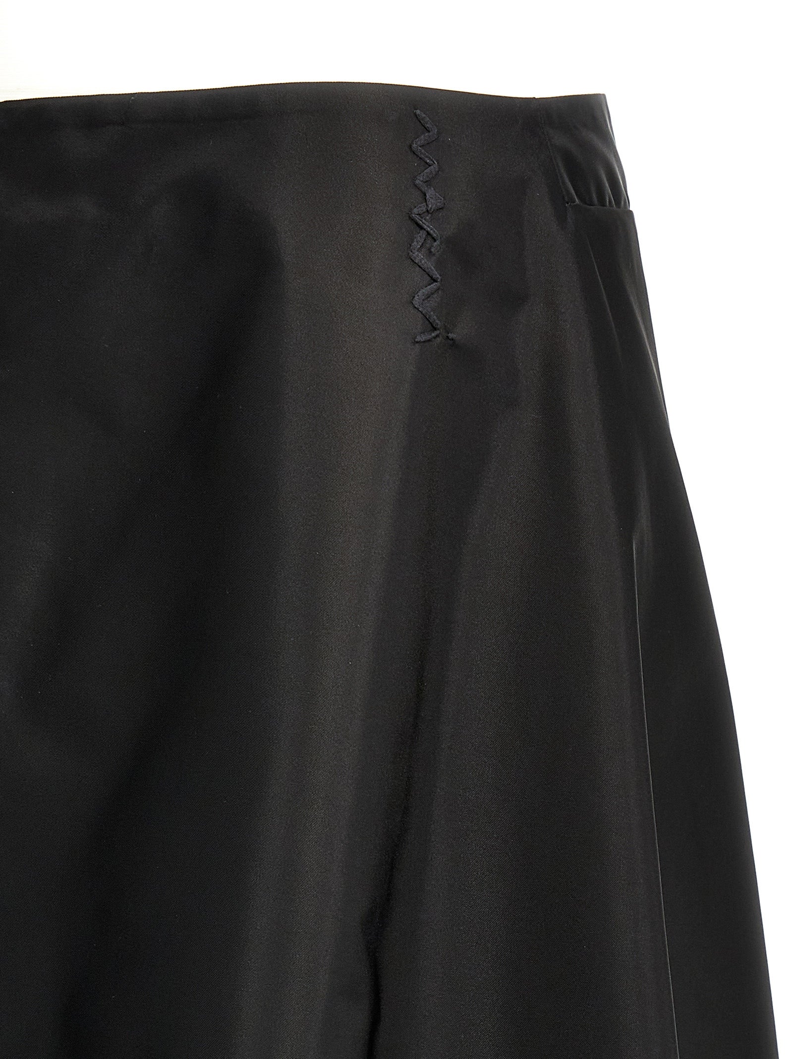 Marni Black Polyamide Midi Women's Skirt