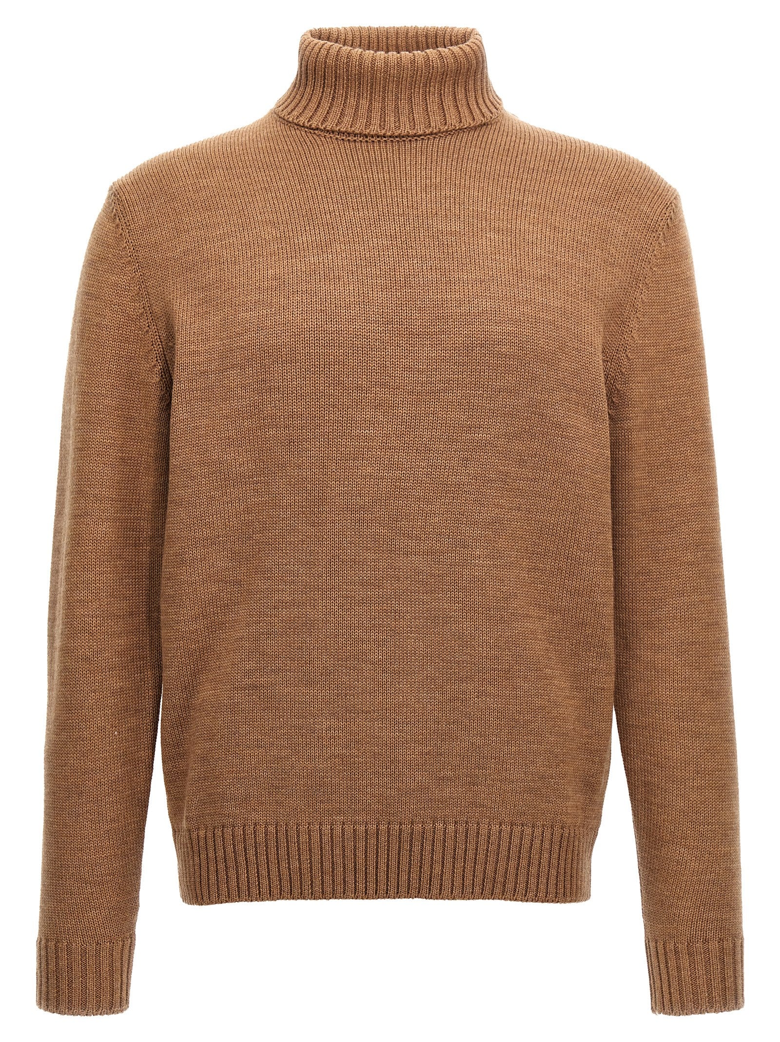 ZANONE Brown Virgin Wool Men's Cardigan
