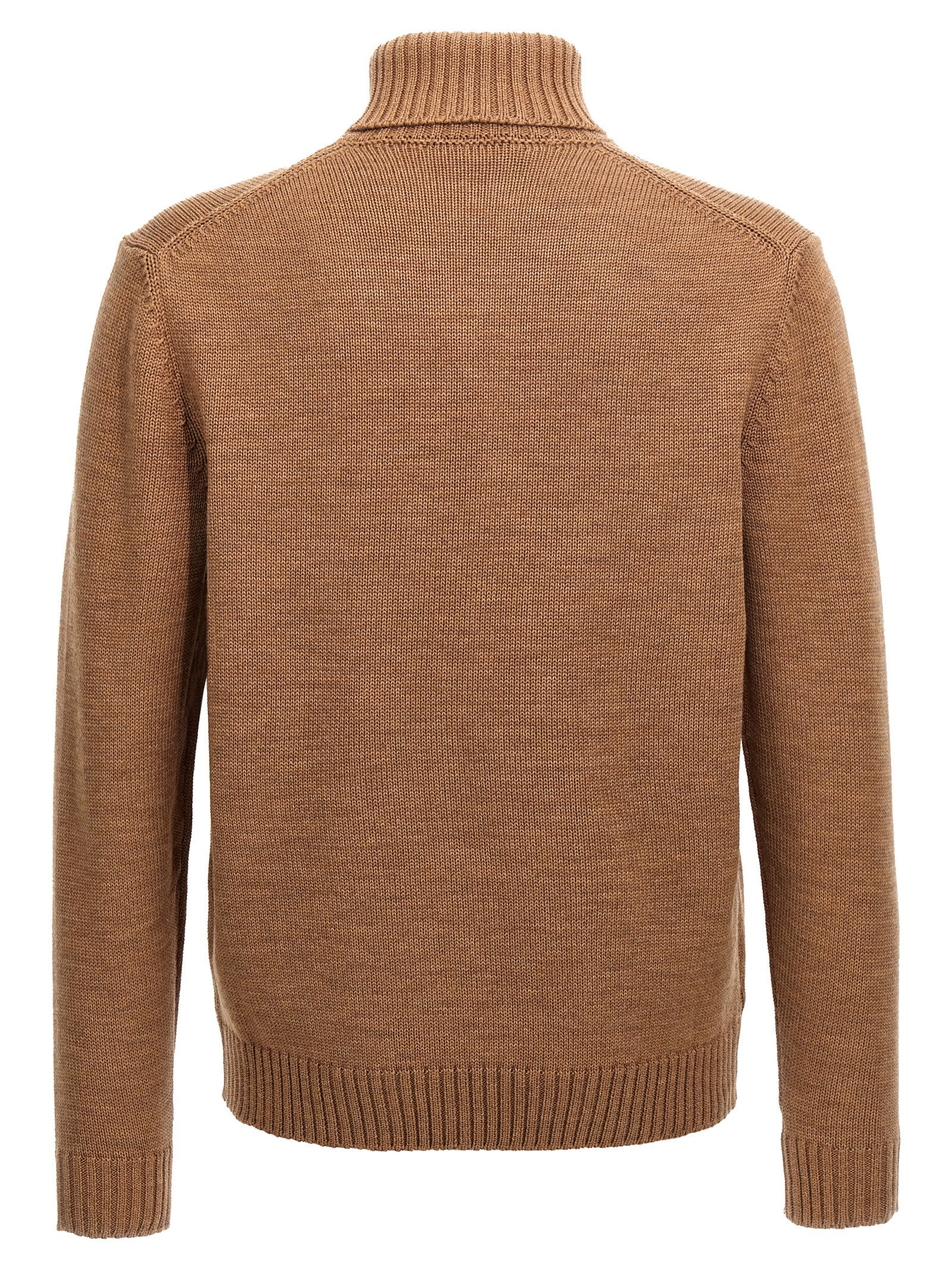 ZANONE Brown Virgin Wool Men's Cardigan