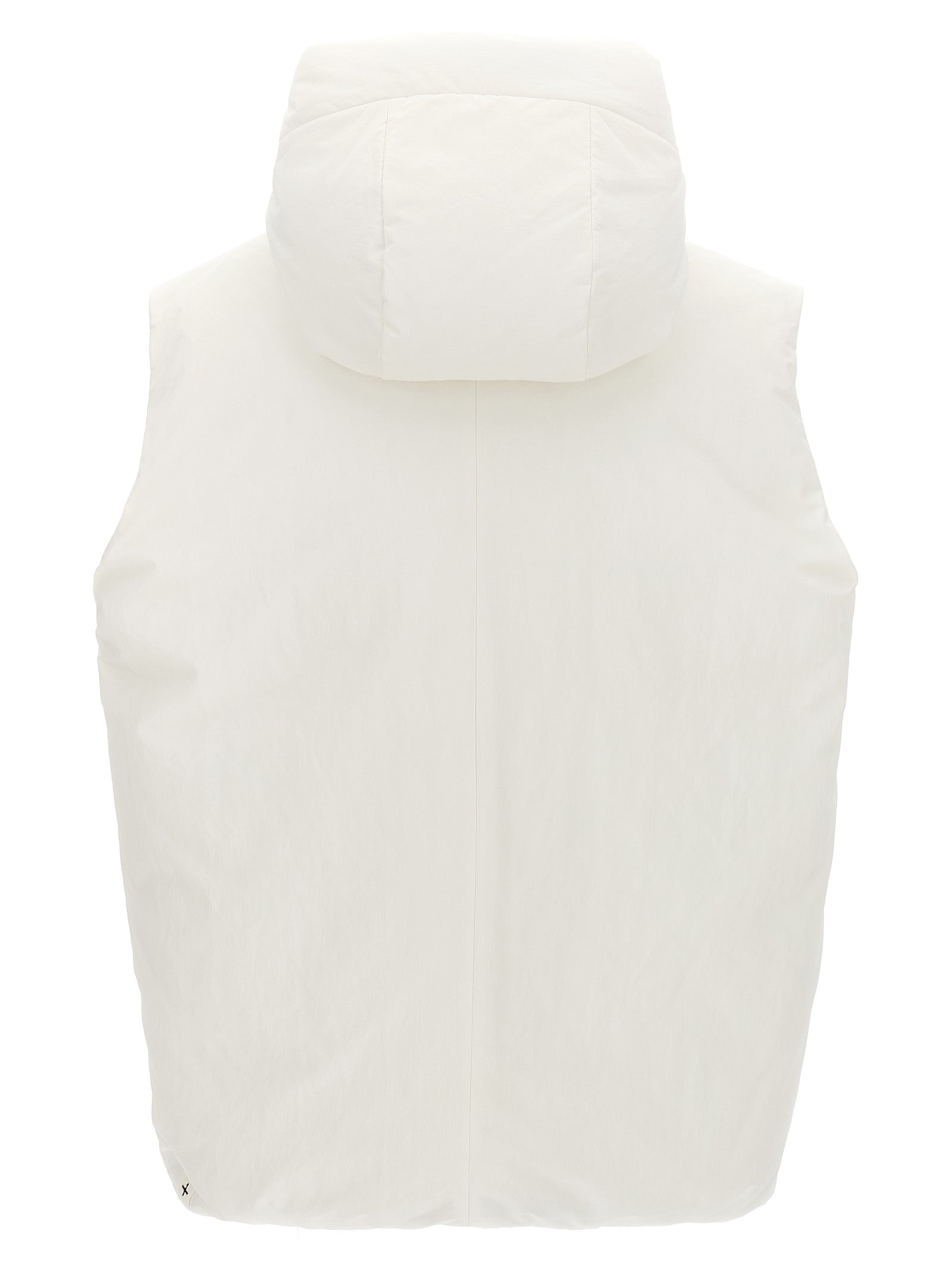 Jil Sander White Polyester Sleeveless Men's Jacket
