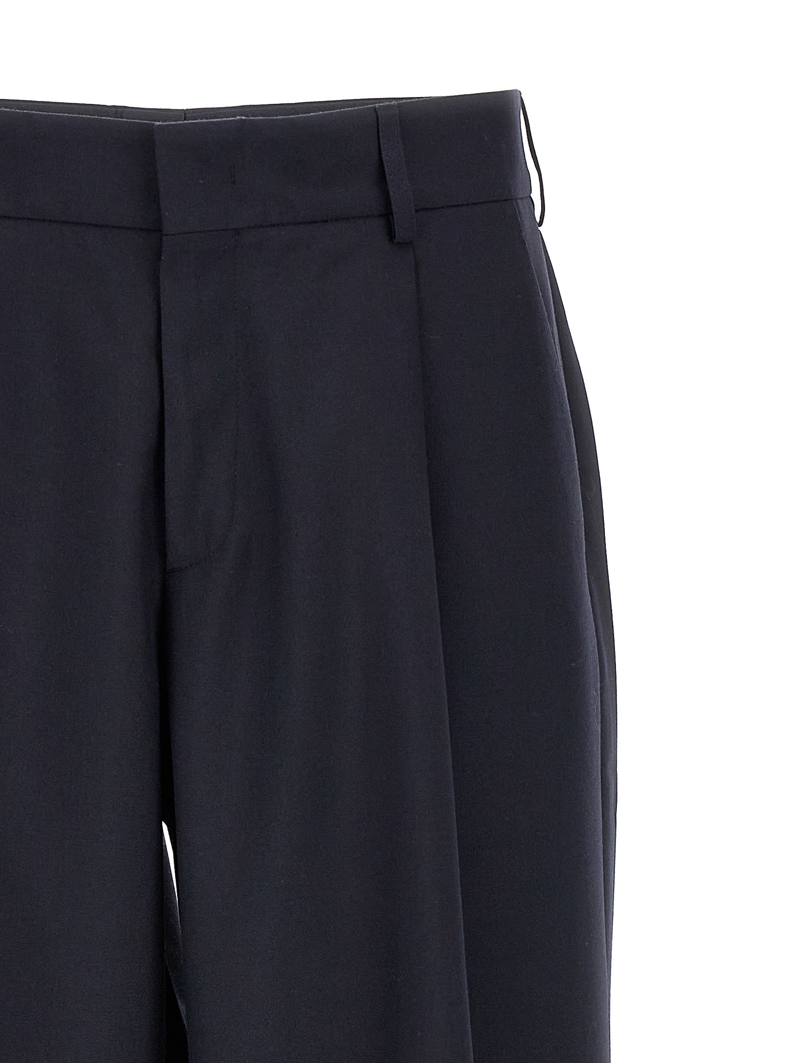 CELLAR DOOR Blue Polyester Dress Men's Pants