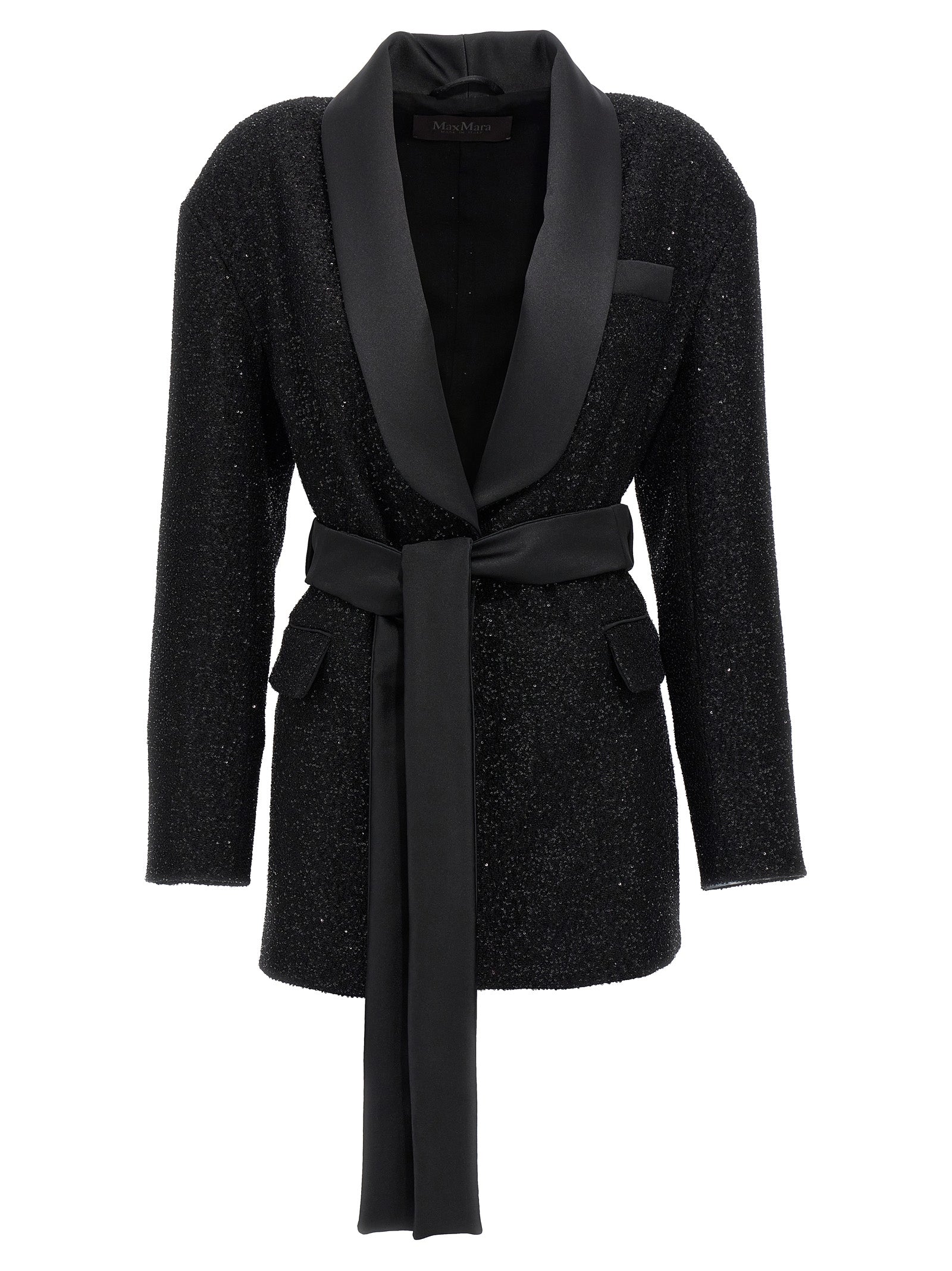 Max Mara Black Viscose Women's Blazer