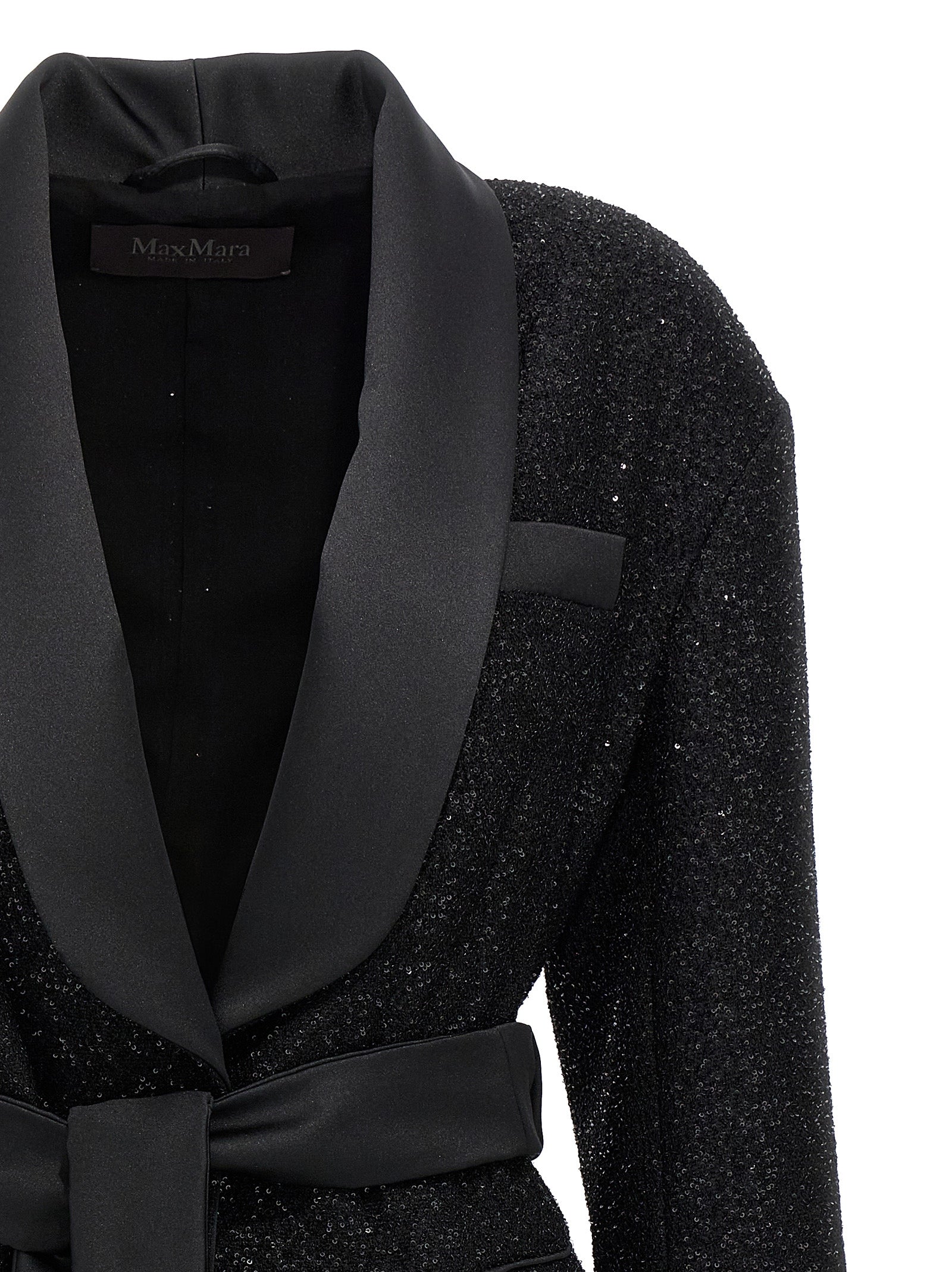 Max Mara Black Viscose Women's Blazer