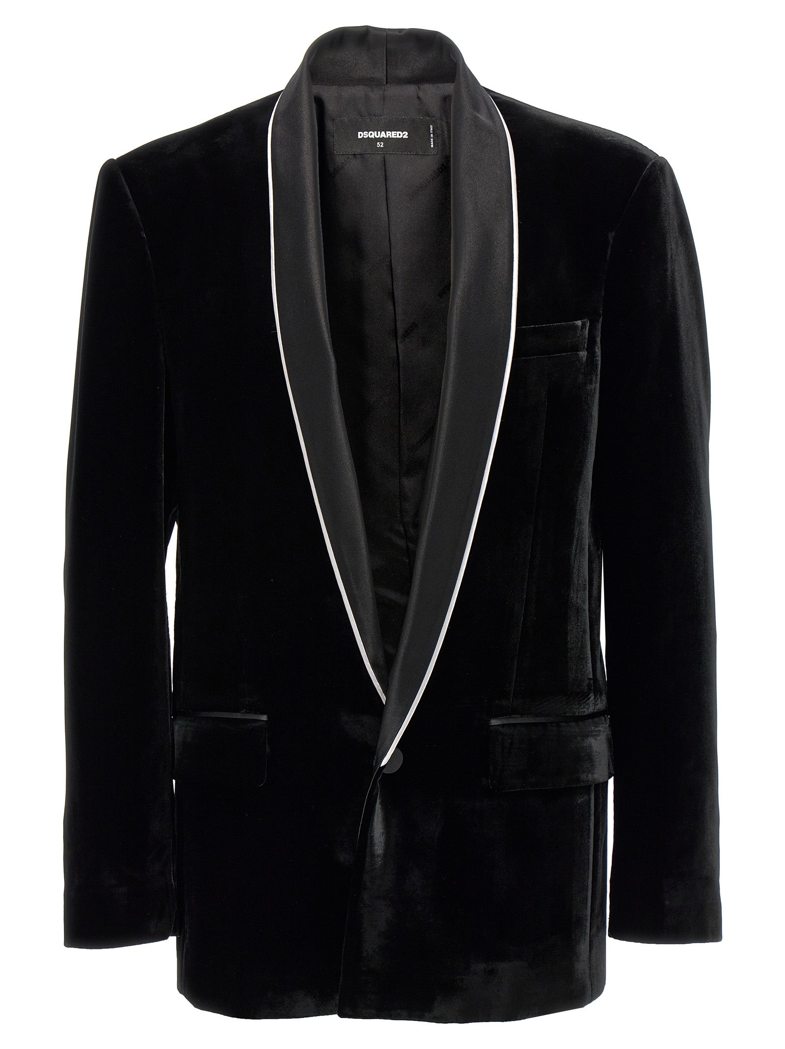 Dsquared² Black Viscose Men's Blazer
