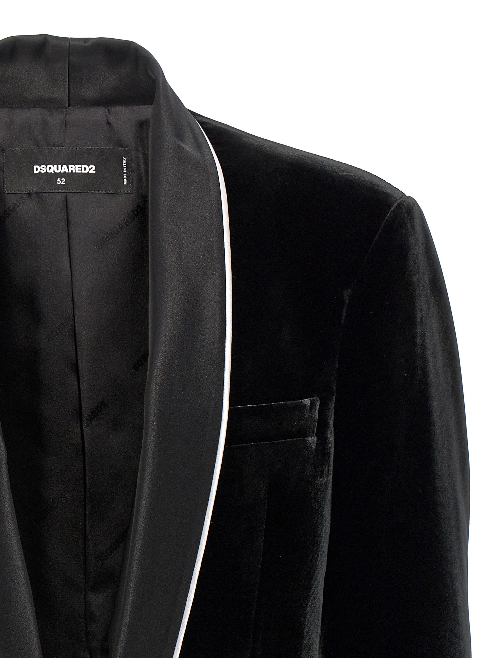 Dsquared² Black Viscose Men's Blazer