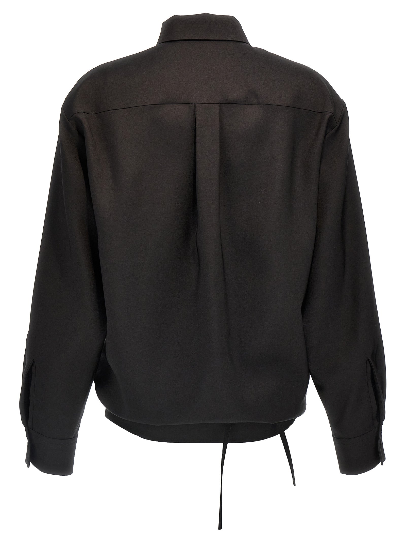 Valentino Garavani Black Wool Women's Blouse
