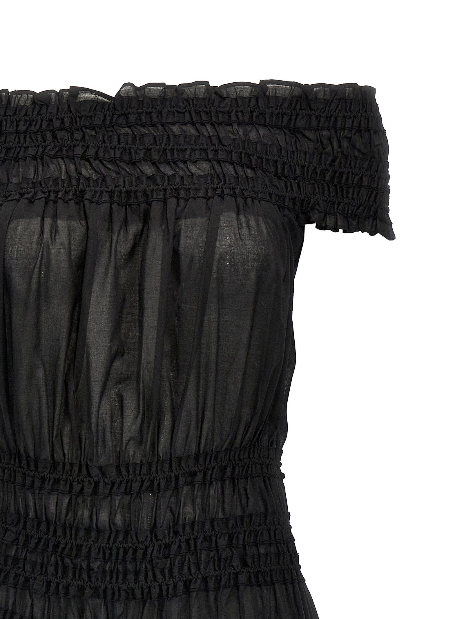 Tory Burch Black Cotton Short Women's Dress