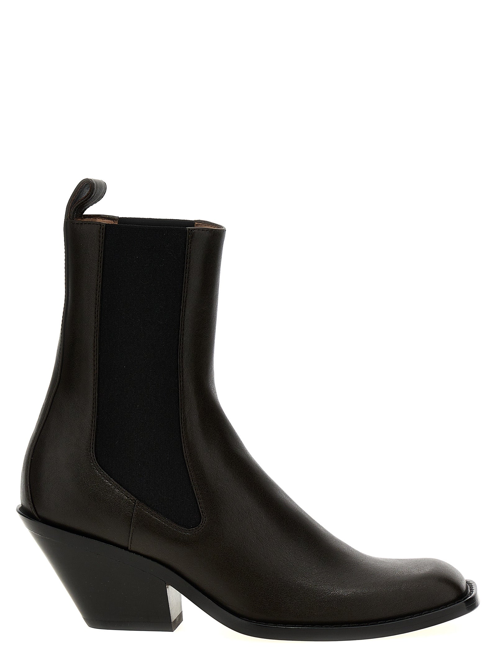 Khaite Brown Calfskin Chelsea Women's Boots