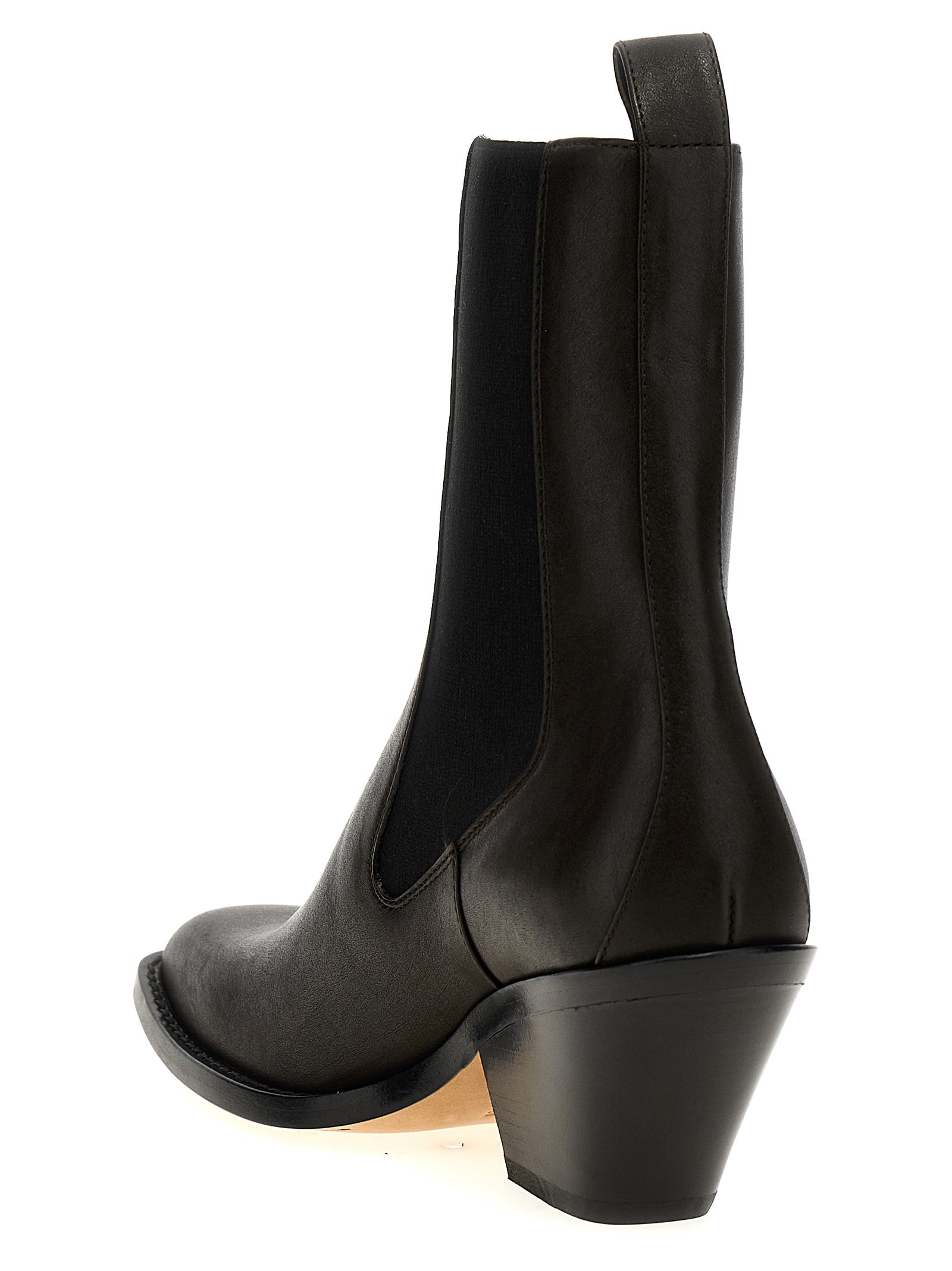 Khaite Brown Calfskin Chelsea Women's Boots